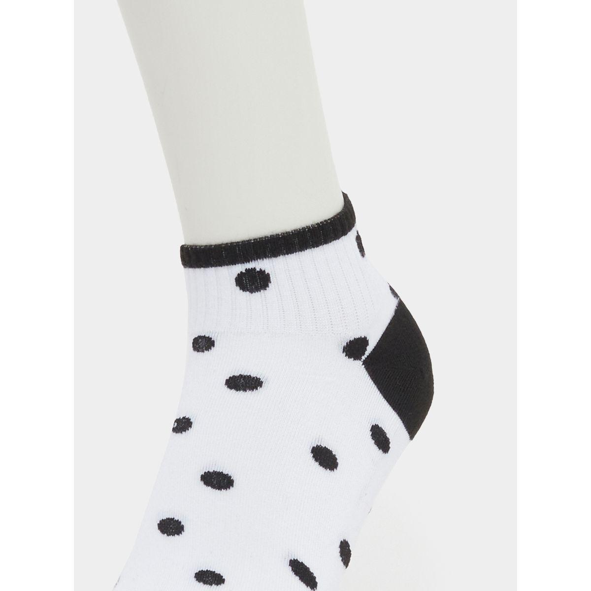 Styli Set of 5 - Polka Dot Print Ankle Socks-women-socksandstockings-image-11