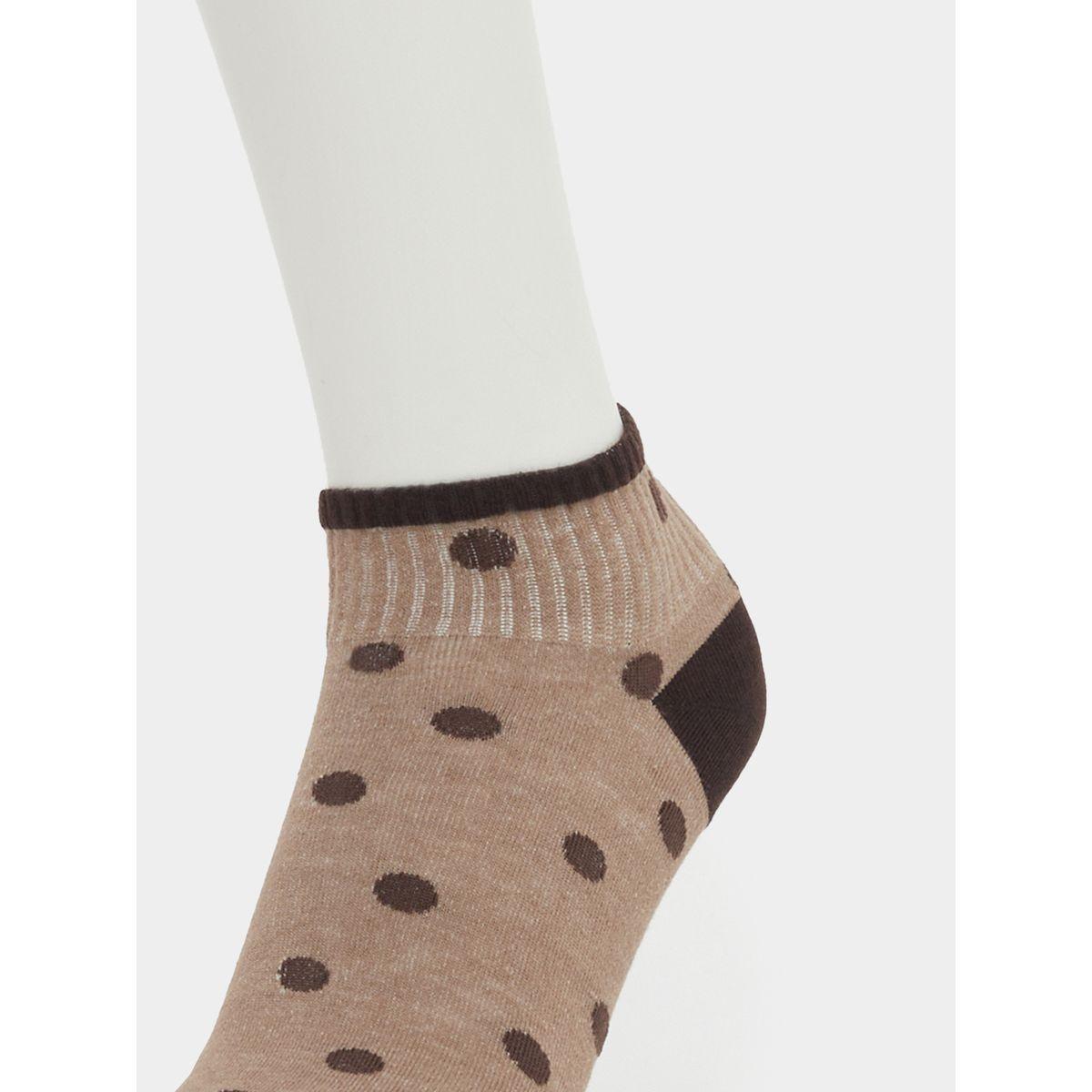 Styli Set of 5 - Polka Dot Print Ankle Socks-women-socksandstockings-image-5