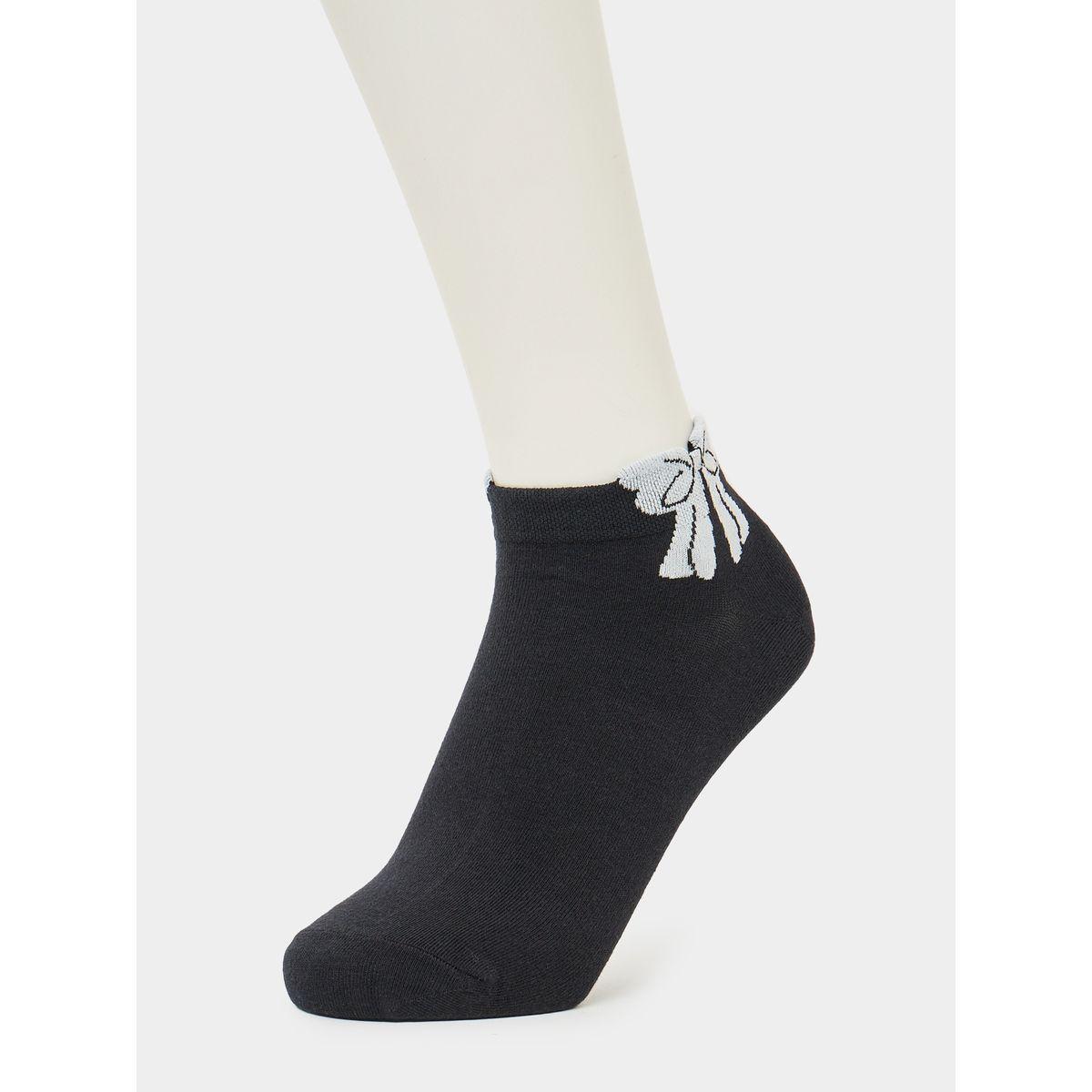 مجموعة من 2 - جوارب بطول الكاحل وربطة ريبون-women-socksandstockings-image-4