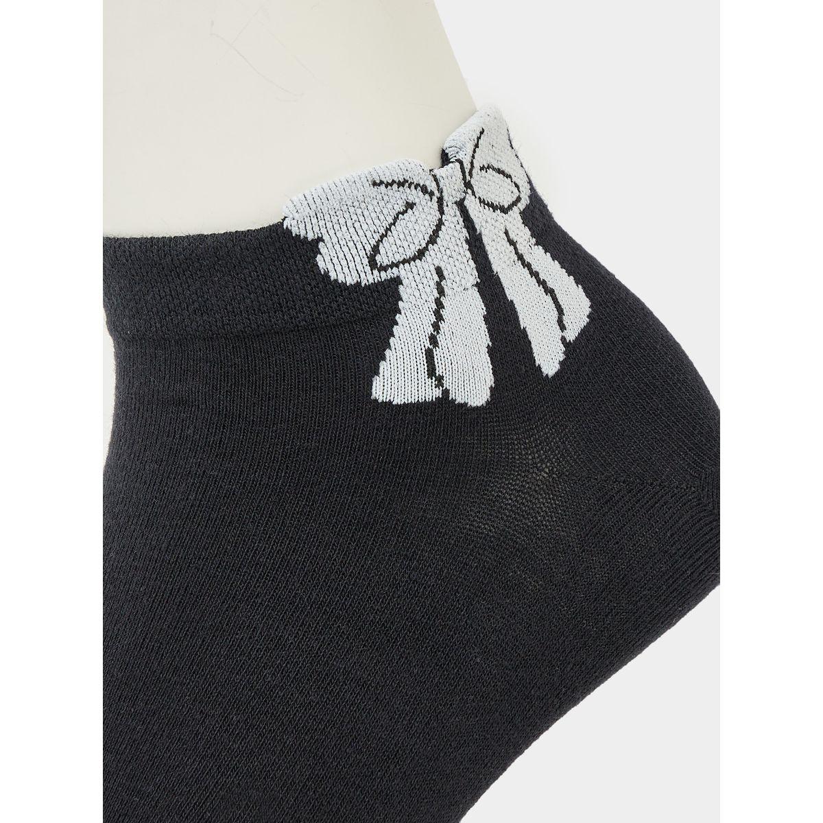 مجموعة من 2 - جوارب بطول الكاحل وربطة ريبون-women-socksandstockings-image-5