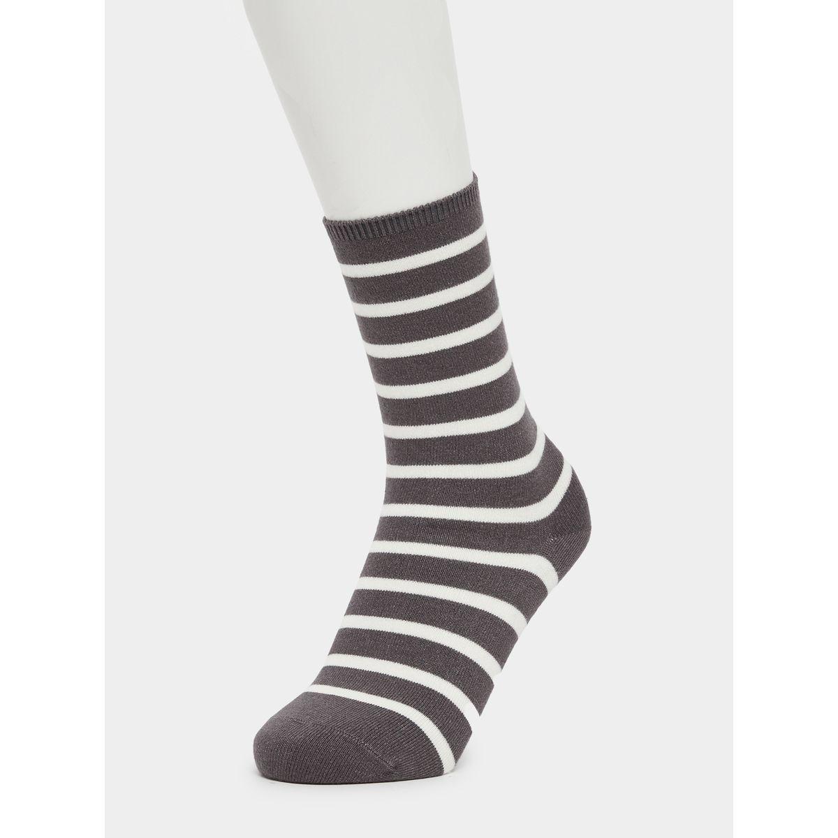 Set of 5 - Striped Crew Socks-women-socksandstockings-image-10