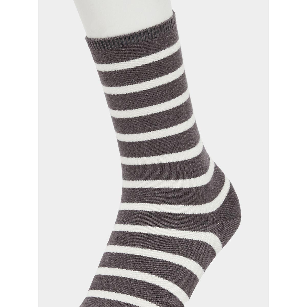 Set of 5 - Striped Crew Socks-women-socksandstockings-image-11