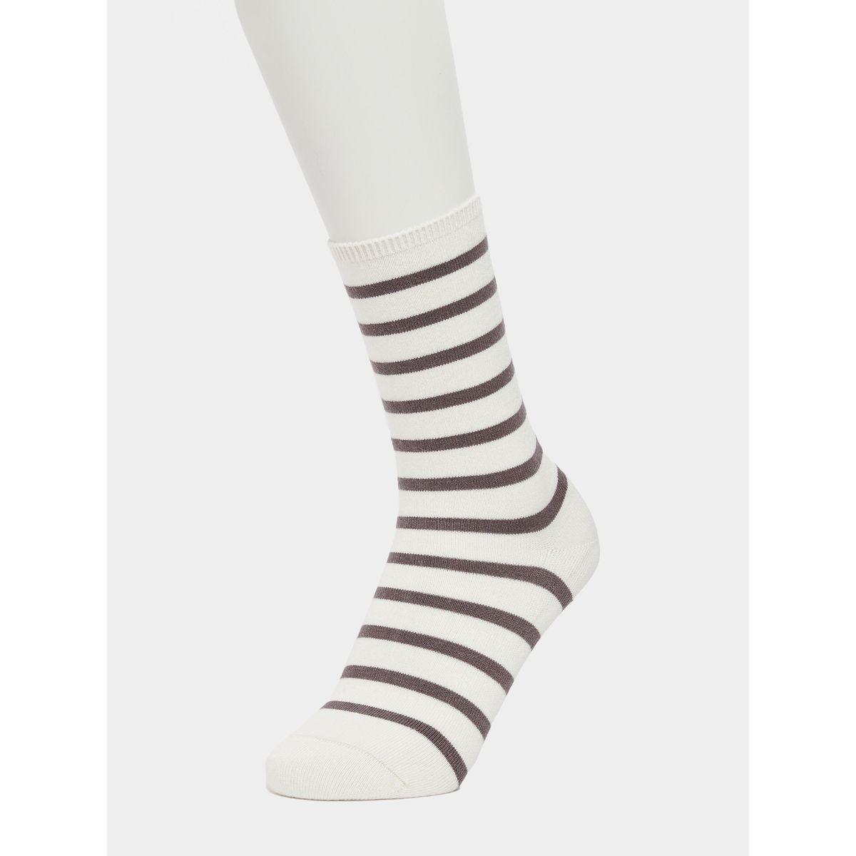 Set of 5 - Striped Crew Socks-women-socksandstockings-image-6