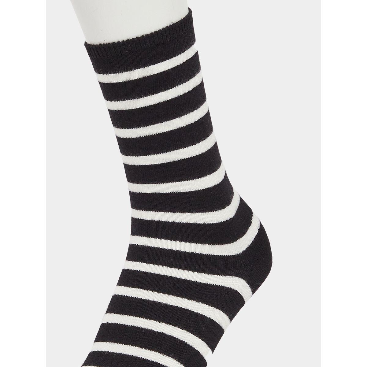 Set of 5 - Striped Crew Socks-women-socksandstockings-image-9