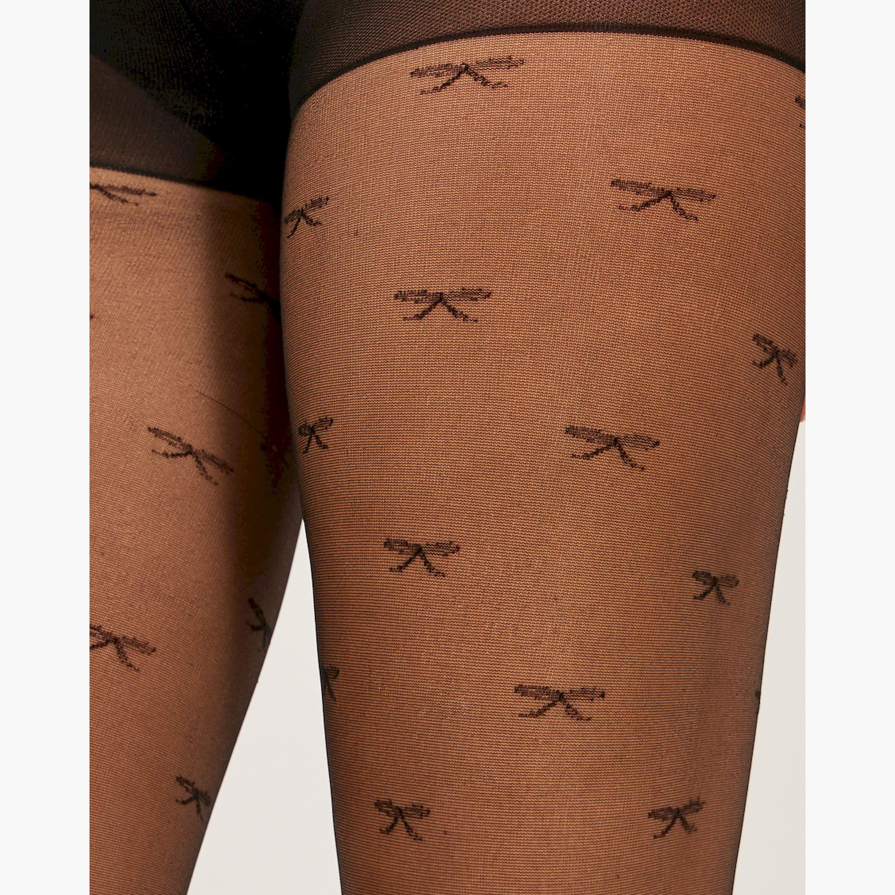 ستايلي - جوارب شفافة بتصميم فيونكة-women-socksandstockings-image-2