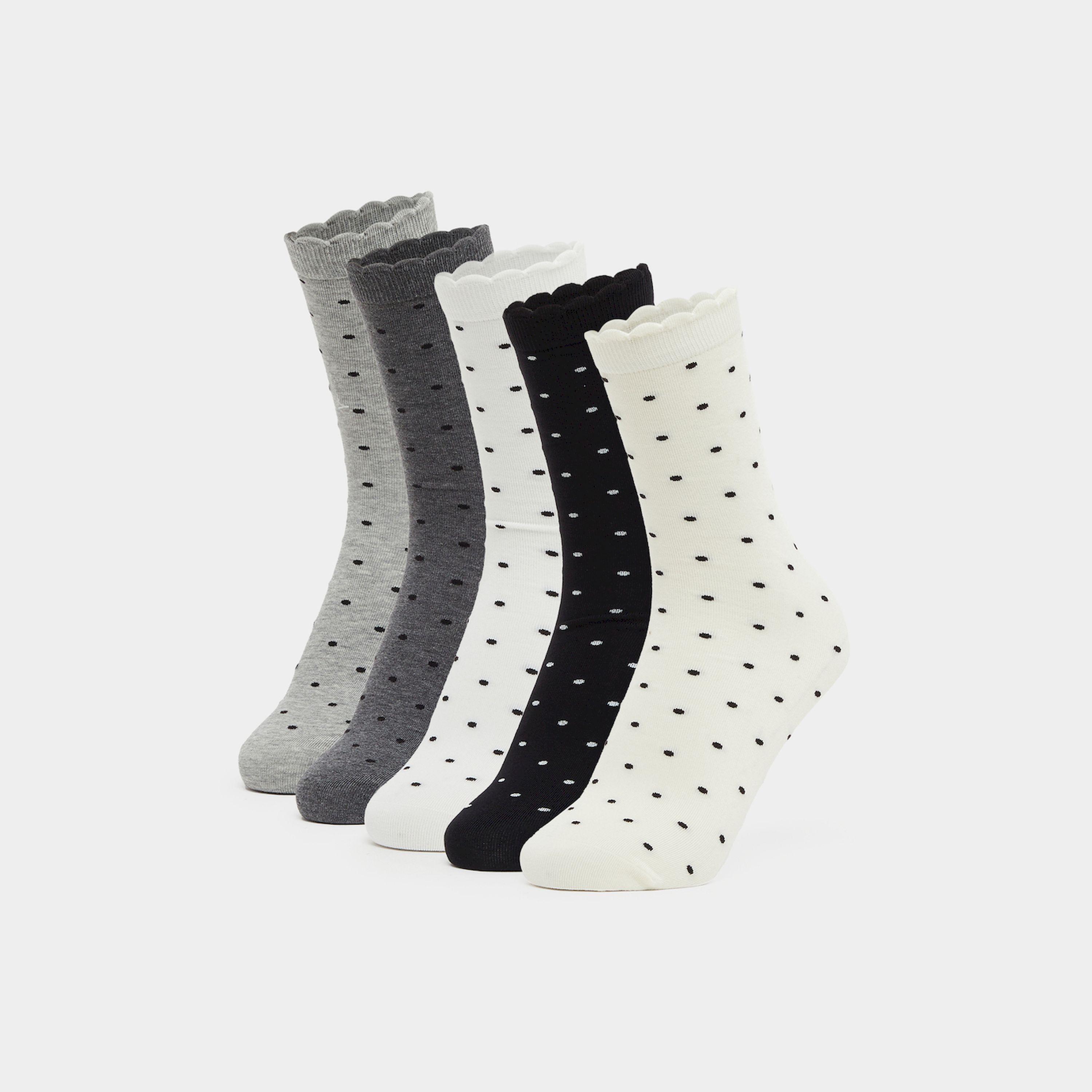 ستايلي - طقم من 5 جوارب منقطة-women-socksandstockings-image-1