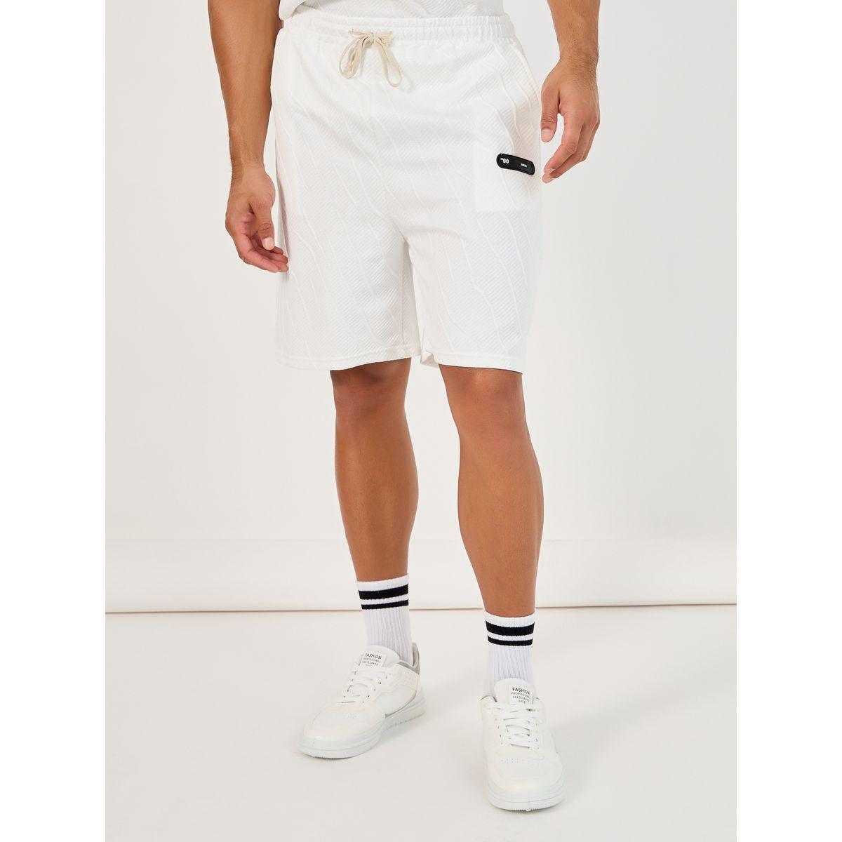 Styli Textured Oversized Short Sleeve T-Shirt and Shorts Co-Ords-men-clothing-coordsets-image-4