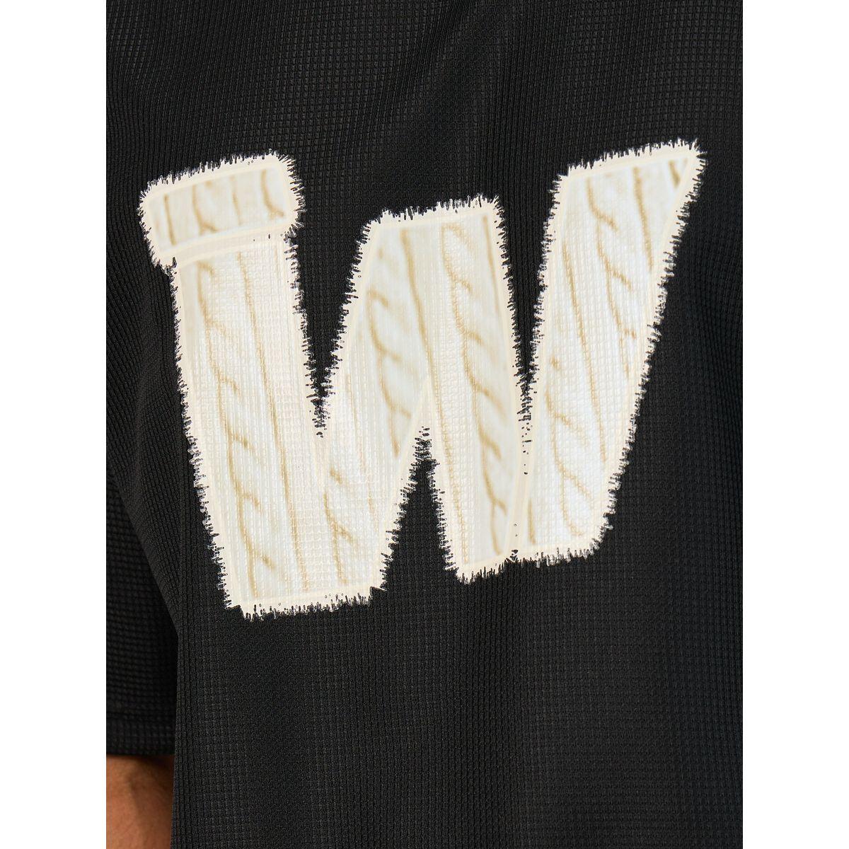 Styli Textured Oversize Patch Work Detail T-Shirt and Shorts Co-Ords-men-clothing-coordsets-image-3