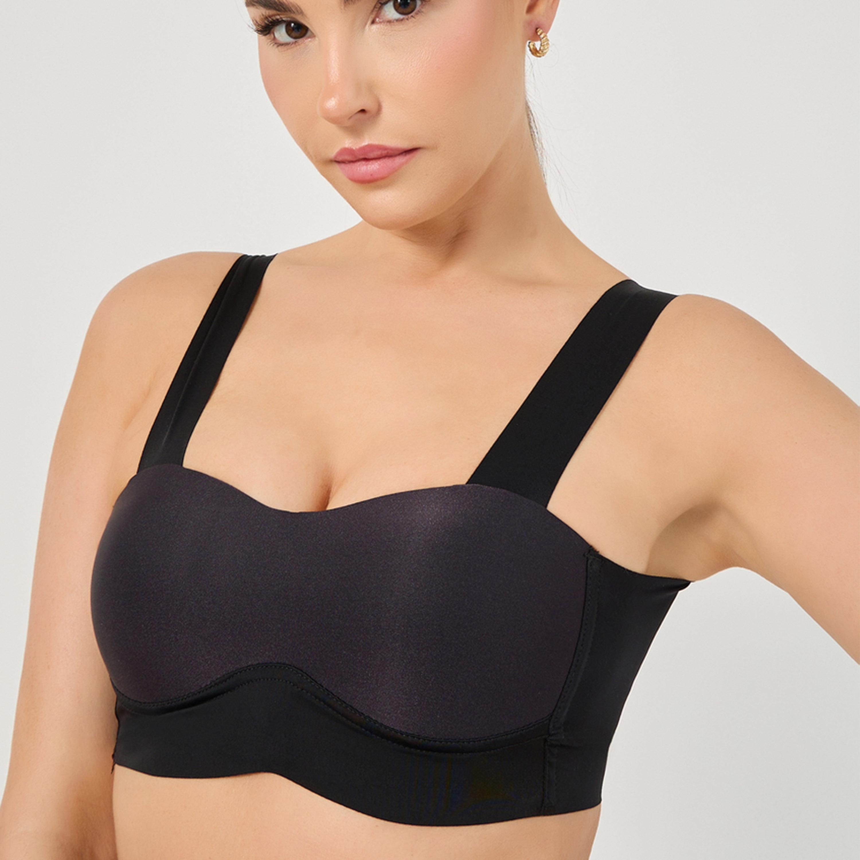 Styli Pack Of 2 - Padded Non-Wired Wide Strap Crop Top-women-clothing-lingerie-bras-image-3
