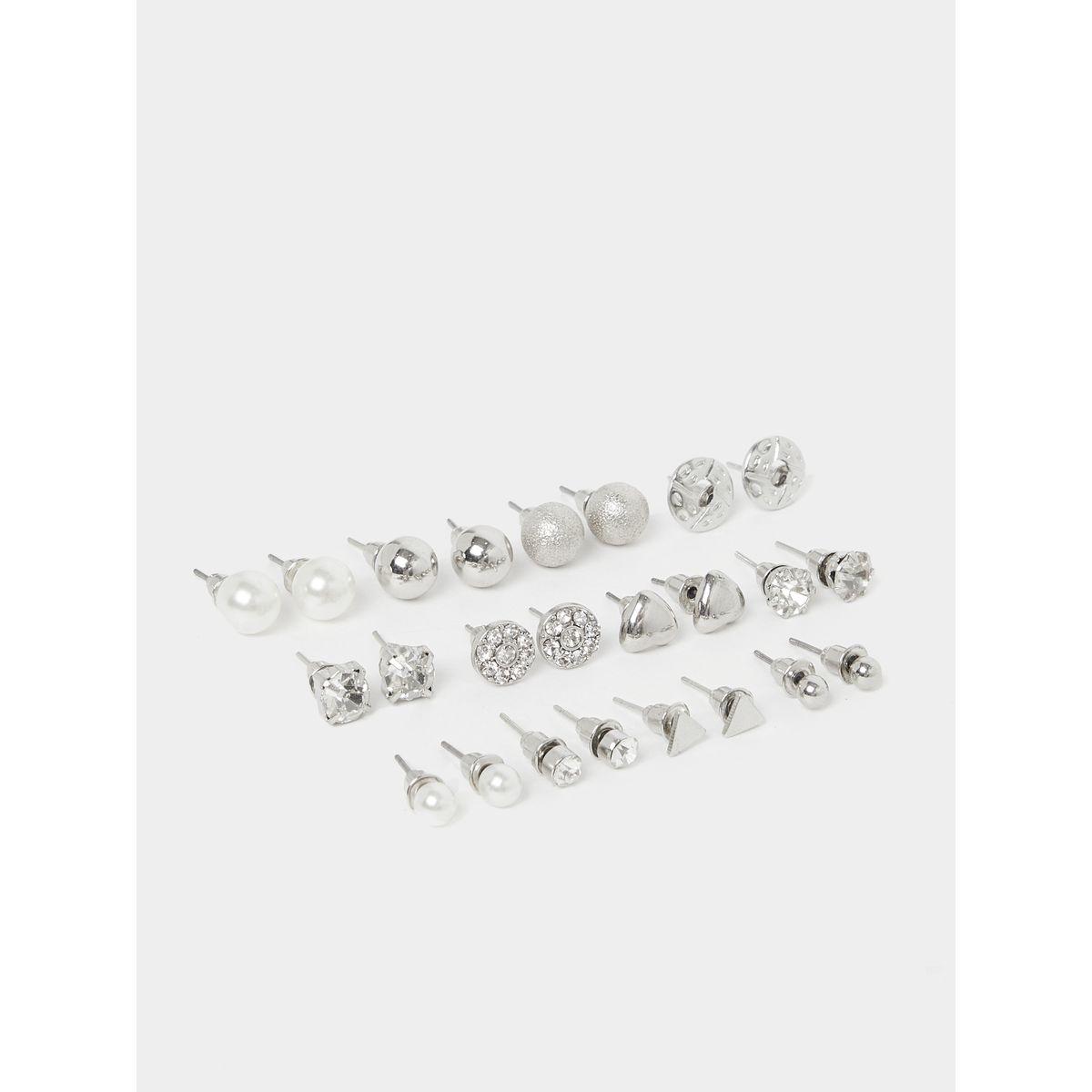 مجموعة من 12 اقراط اذن كاجوال-women-watchesandjewellery-jewellery-earrings-image-2