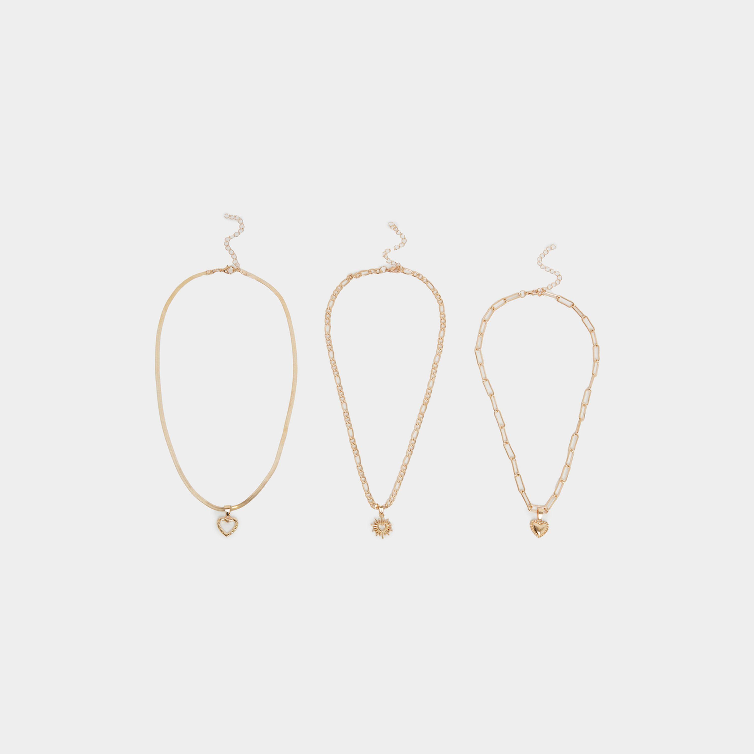 Styli Set Of 3 - Heart Pendant Necklaces-women-watchesandjewellery-jewellery-necklacesandpendants-image-1