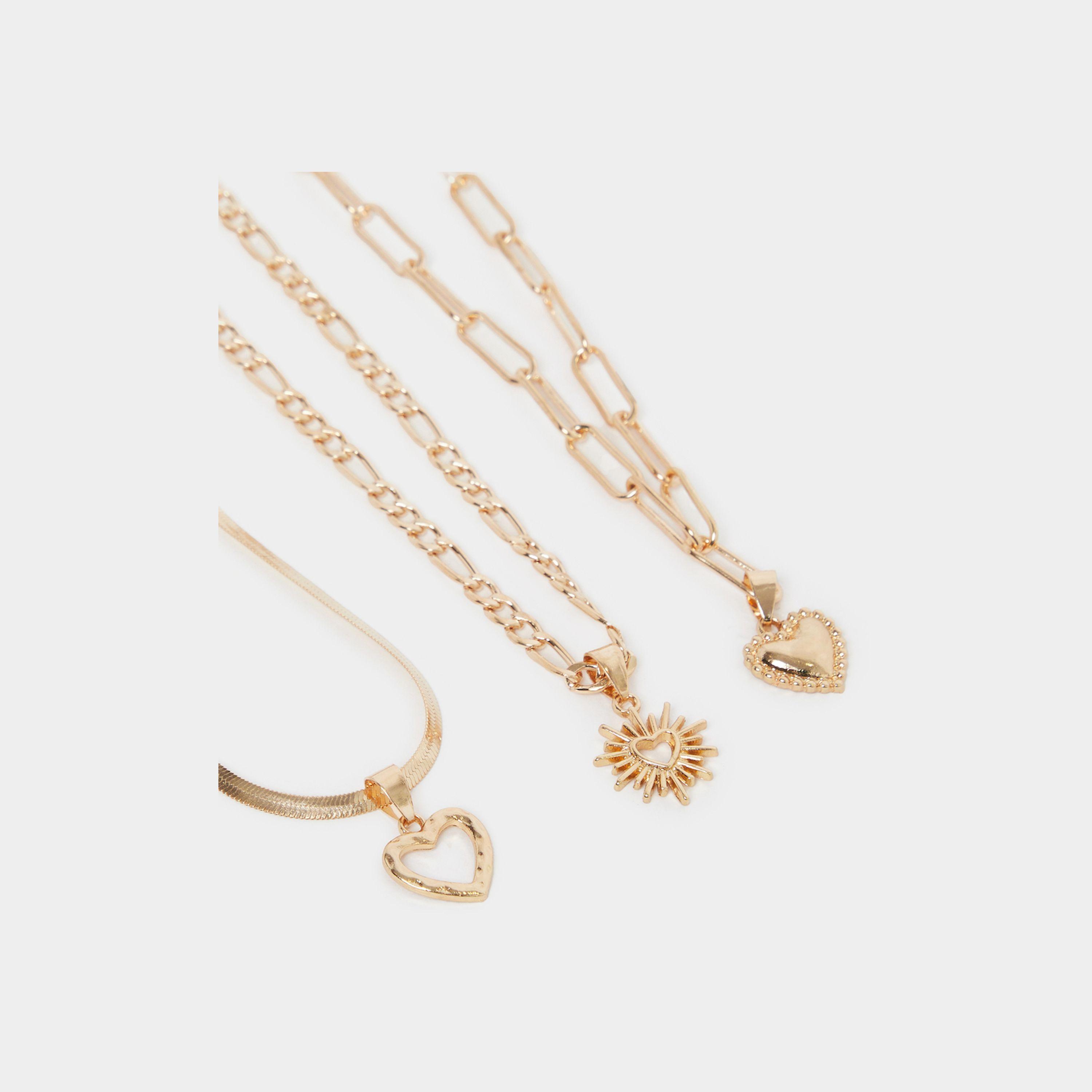 Styli Set Of 3 - Heart Pendant Necklaces-women-watchesandjewellery-jewellery-necklacesandpendants-image-2