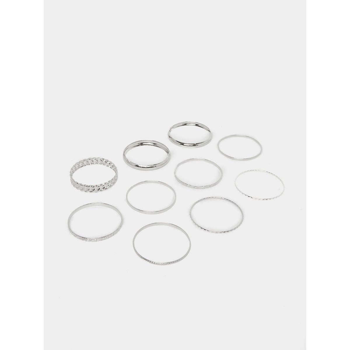Set of 10 - Textured Bangles-women-watchesandjewellery-jewellery-banglesandbracelets-image-2
