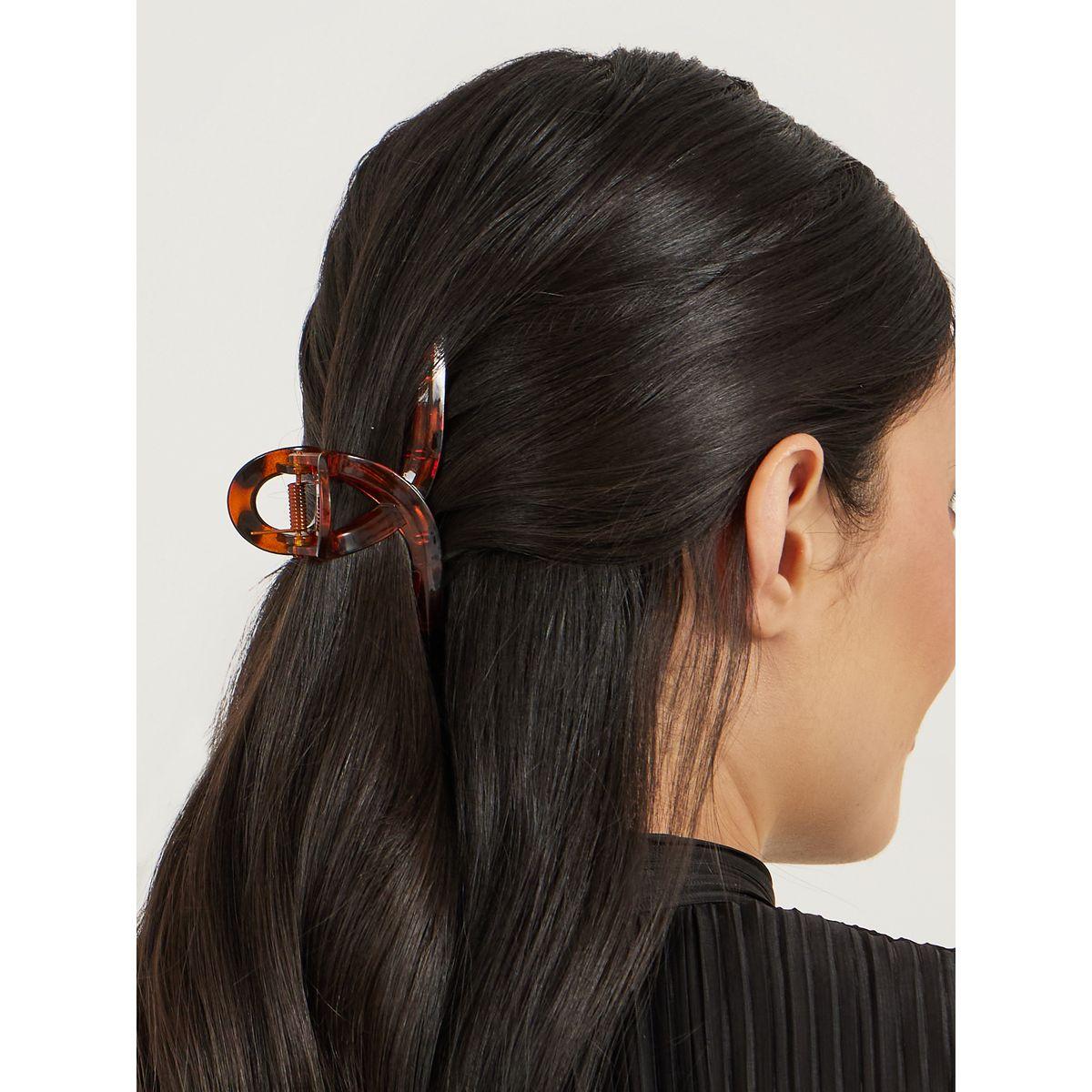 Set of 3 - Solid and Printed Claw Clips-women-hairaccessories-bands-image-2