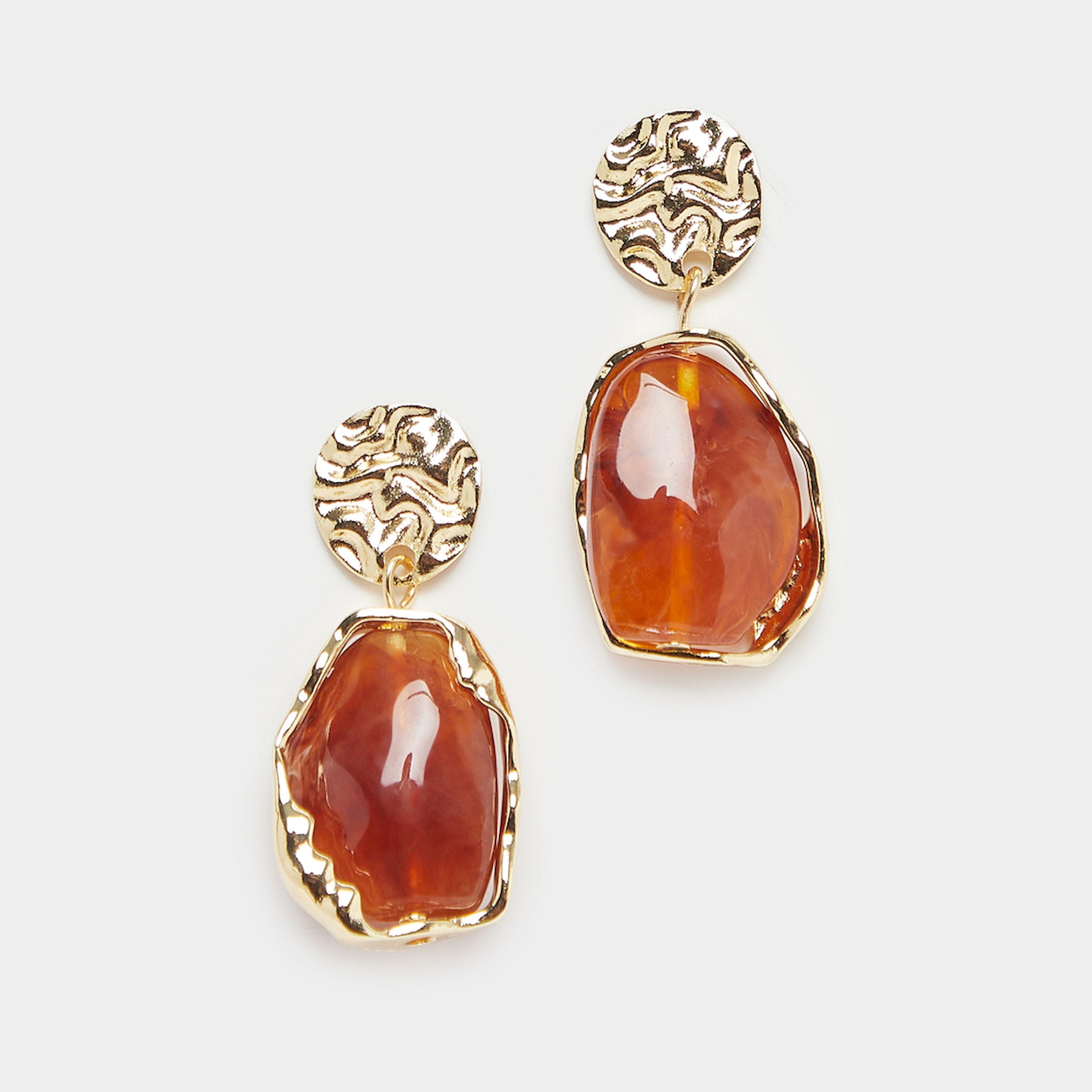 ستايلي - أقراط متدلية من الأحجار الكريمة الصناعية-women-watchesandjewellery-jewellery-earrings-image-1