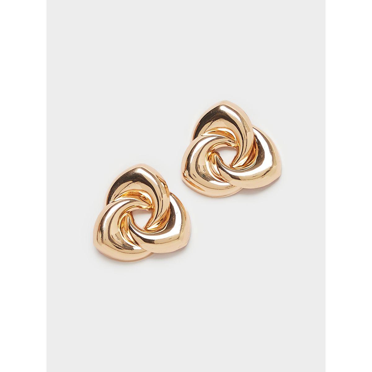 Metallic Finish Stud Earrings-women-watchesandjewellery-jewellery-earrings-image-1