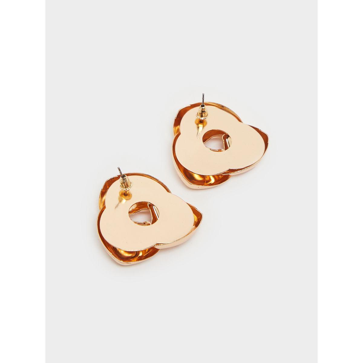 Metallic Finish Stud Earrings-women-watchesandjewellery-jewellery-earrings-image-3