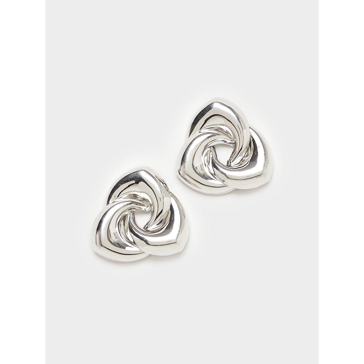 Metallic Finish Stud Earrings-women-watchesandjewellery-jewellery-earrings-image-1