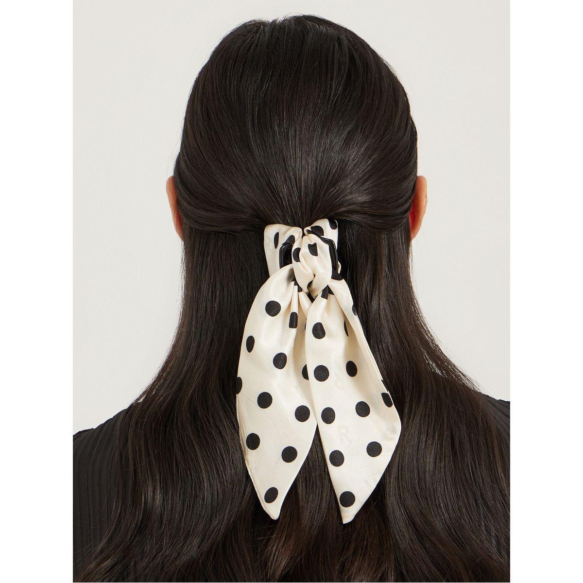 Set of 2 - Polka Dot Print Claw Clips-women-hairaccessories-bands-image-2