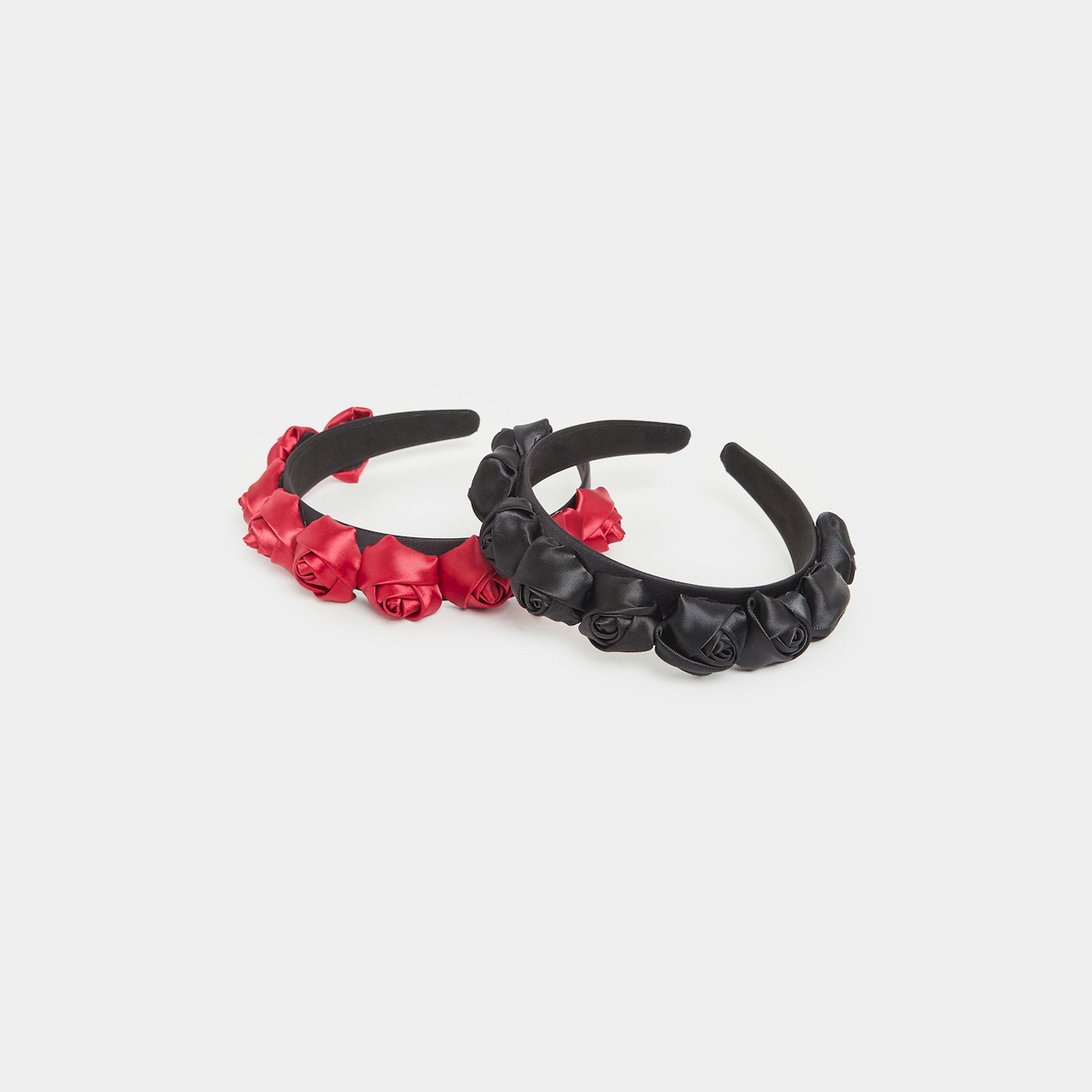 Styli Set Of 2 - Flower Applique Headband-women-hairaccessories-bands-image-1