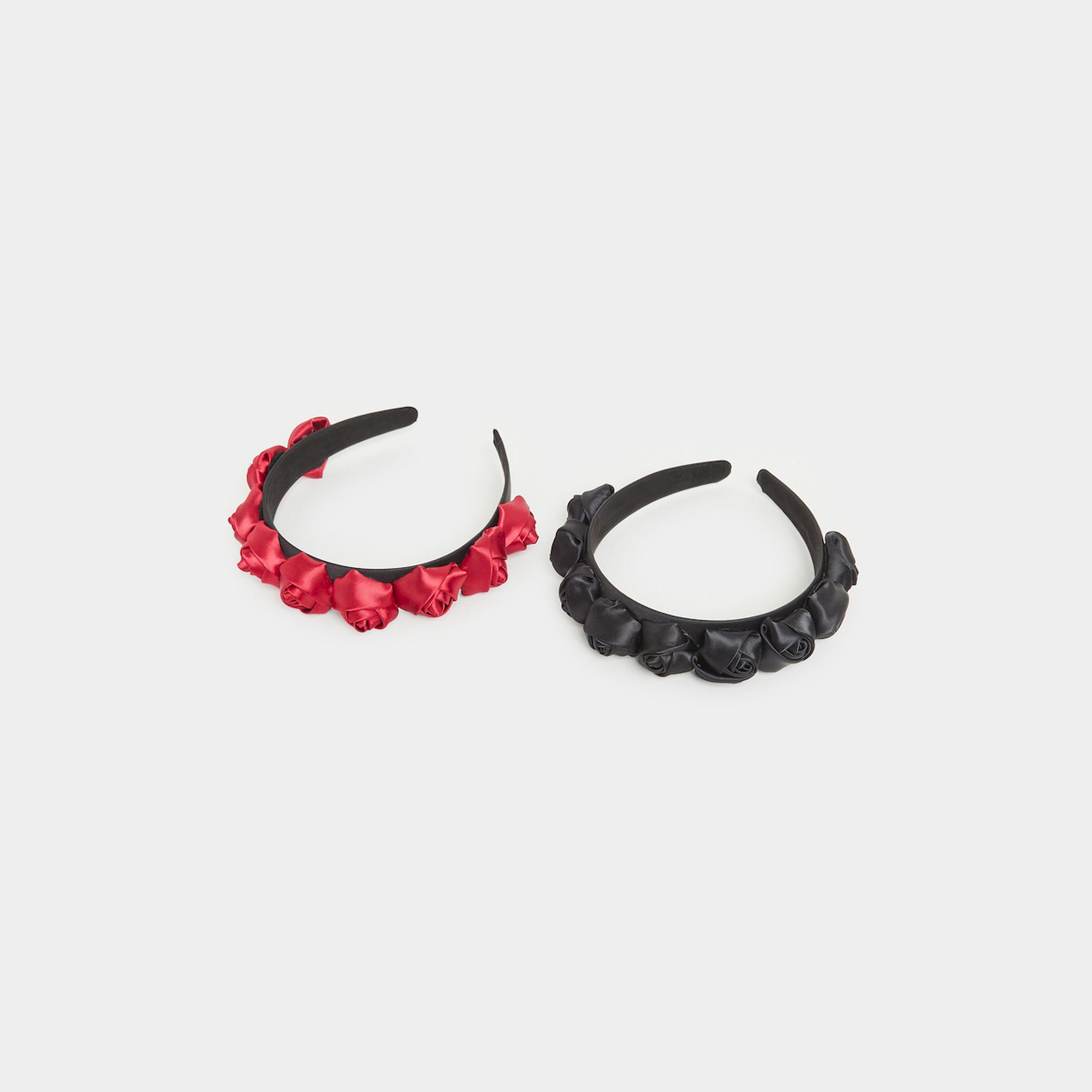 Styli Set Of 2 - Flower Applique Headband-women-hairaccessories-bands-image-3