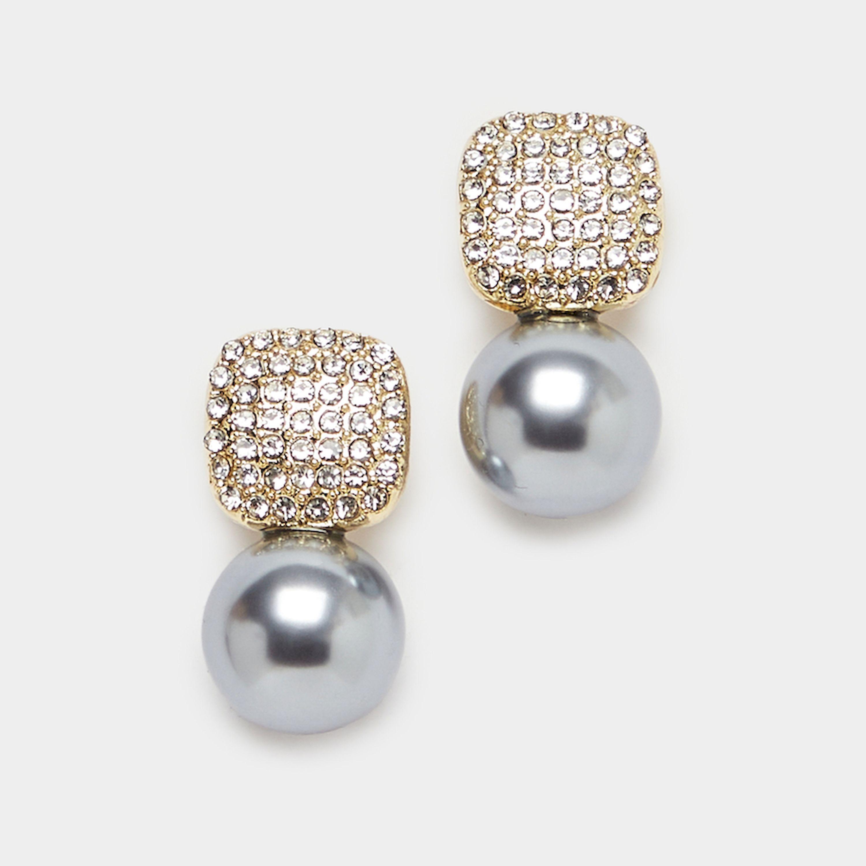 ستايلي - أقراط متدلية مزينة باللؤلؤ الصناعي-women-watchesandjewellery-jewellery-earrings-image-1