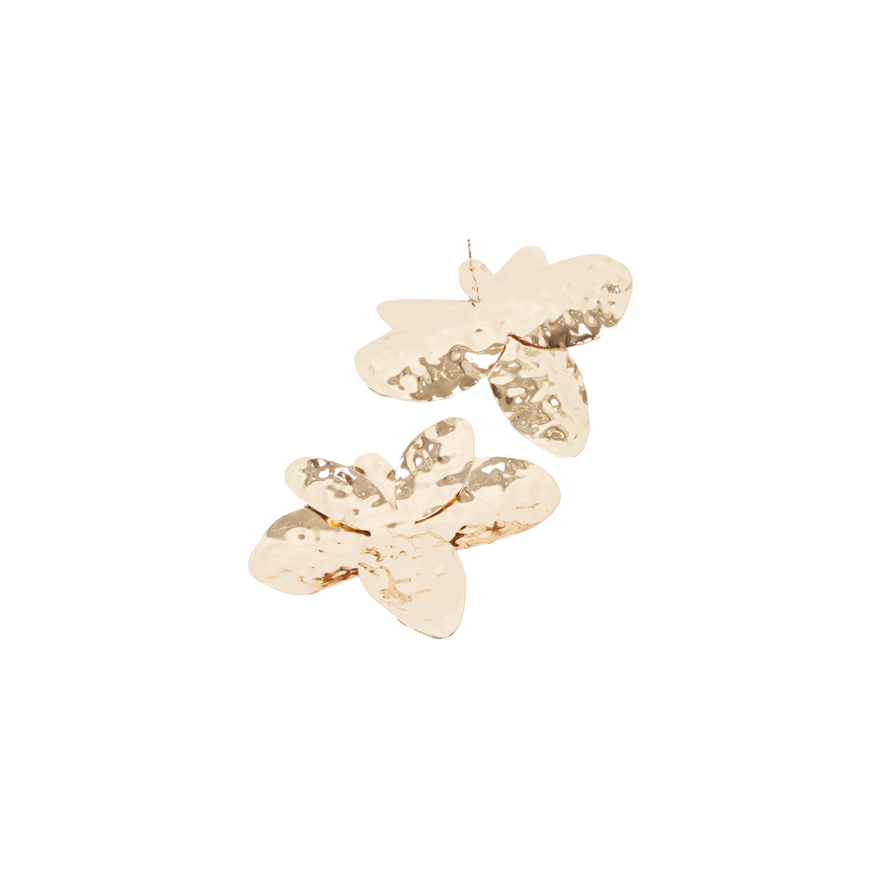 Styli Oversized Hammered Dangle Earrings-women-watchesandjewellery-jewellery-earrings-image-3