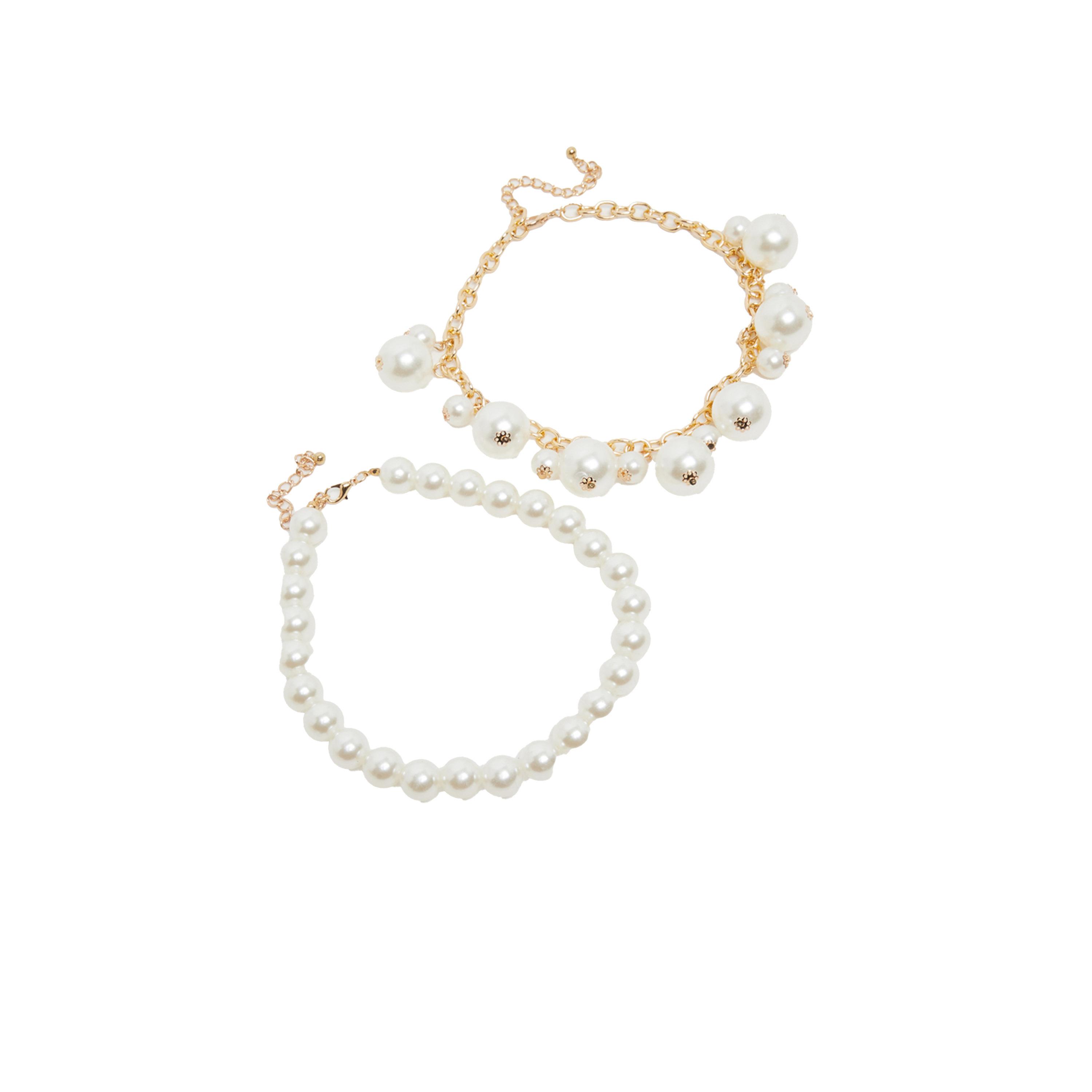 ستايلي -  مجموعة من قطعتين - قلادة من حبات اللؤلؤ الصناعي-women-watchesandjewellery-jewellery-necklacesandpendants-image-1