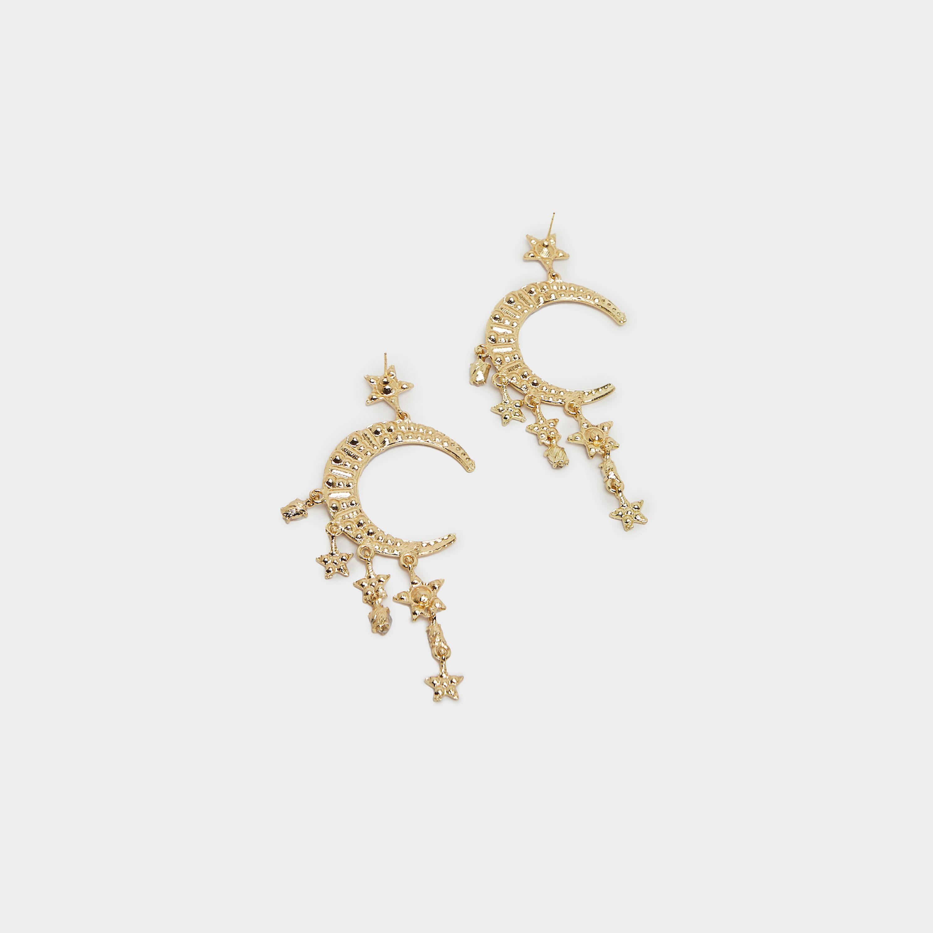 ستايلي - أقراط متدلية مزينة بالقمر والنجوم-women-watchesandjewellery-jewellery-earrings-image-3