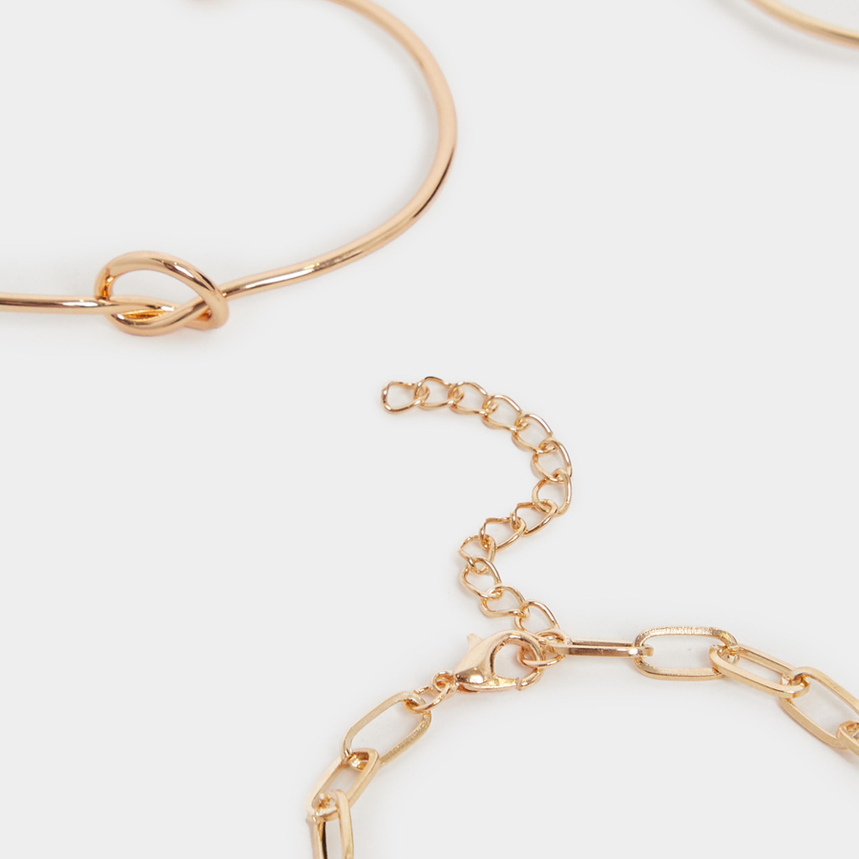 ستايلي - مجموعة من 6 أساور بسلسلة وحلقات-women-watchesandjewellery-jewellery-banglesandbracelets-image-4