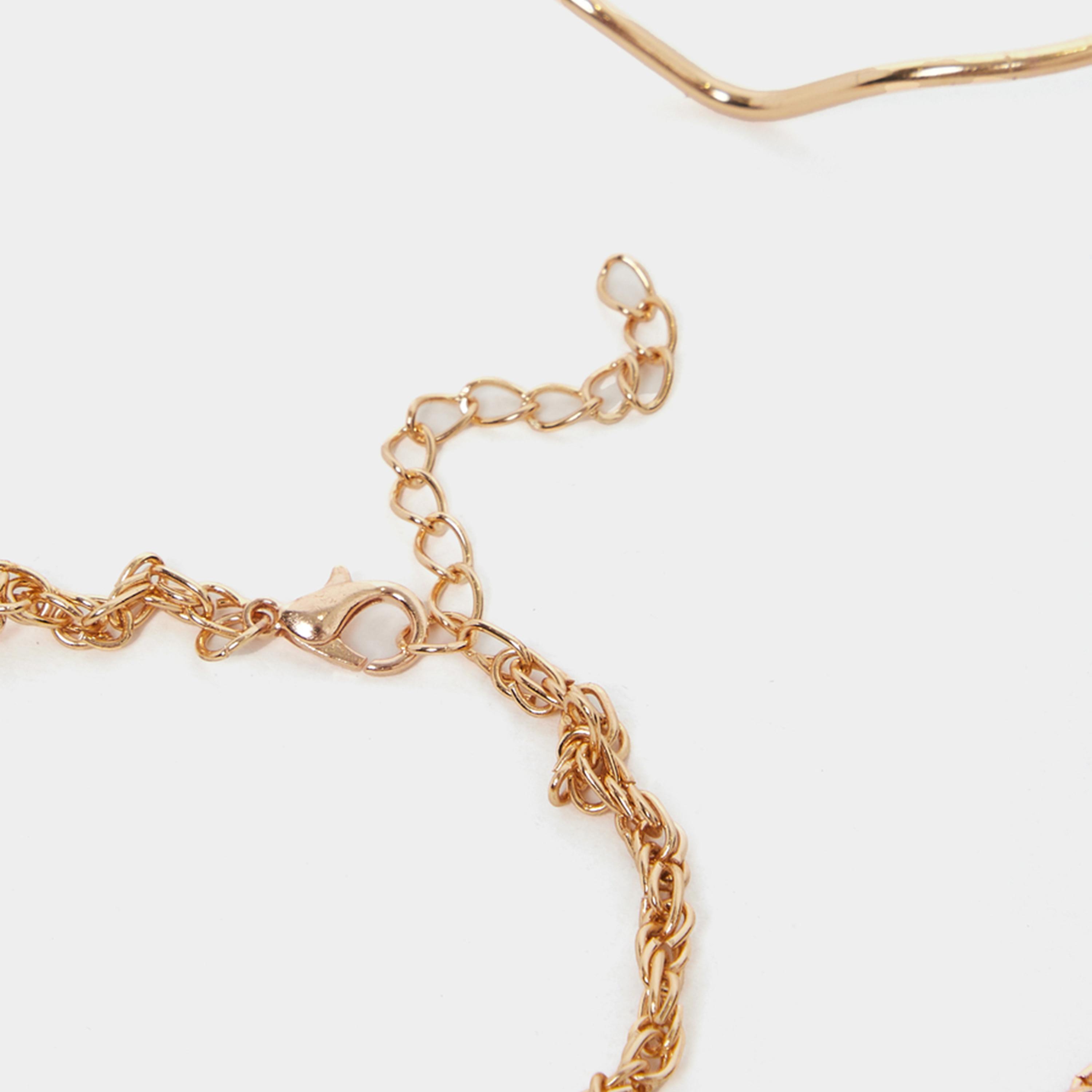 ستايلي - مجموعة من 6 أساور بسلسلة وحلقات-women-watchesandjewellery-jewellery-banglesandbracelets-image-5