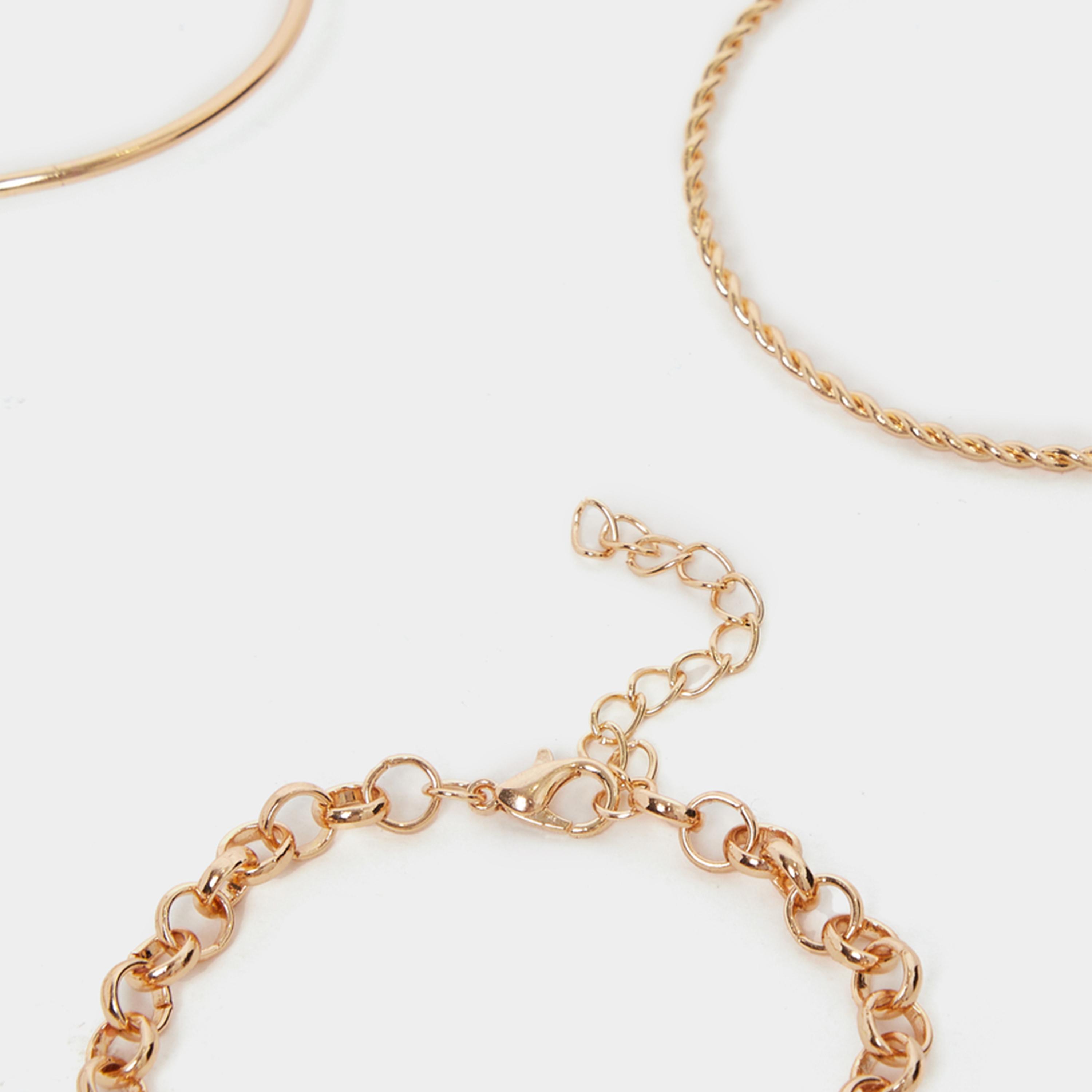 Styli Set of 6 - Cuff and Link Chain Bracelets-women-watchesandjewellery-jewellery-banglesandbracelets-image-6