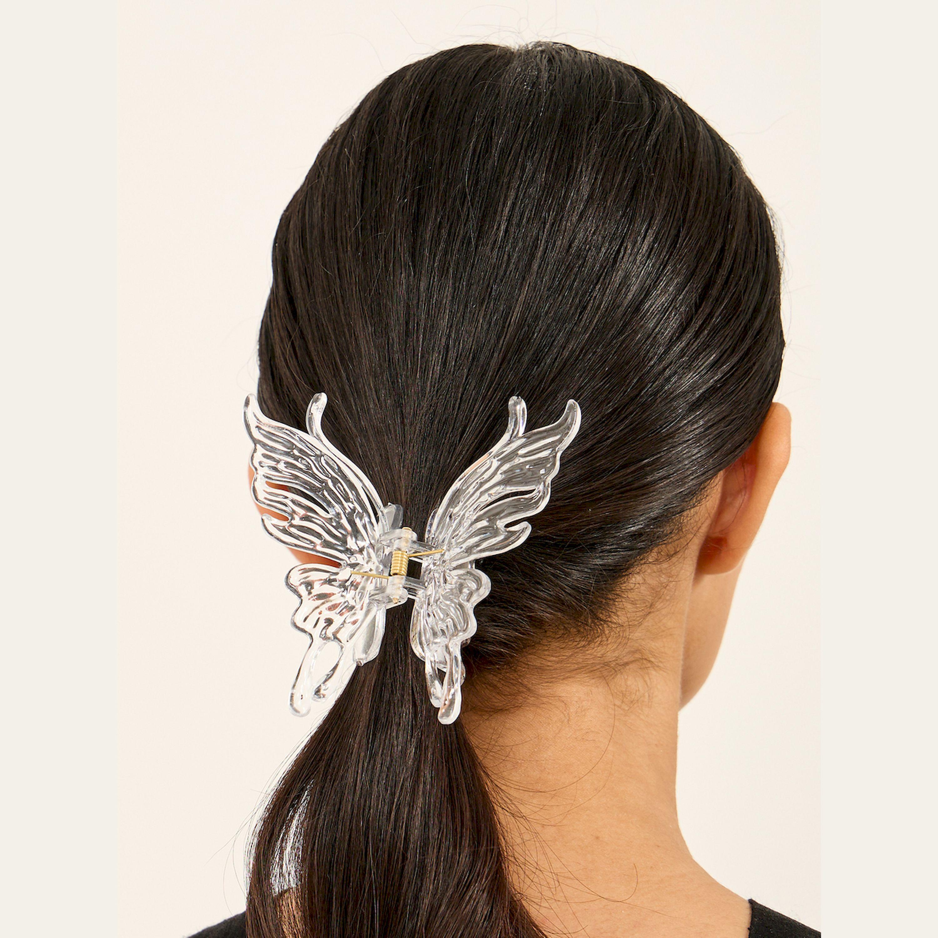 Styli Plain Butterly Claw Clip-women-winterwear-scarves-image-2