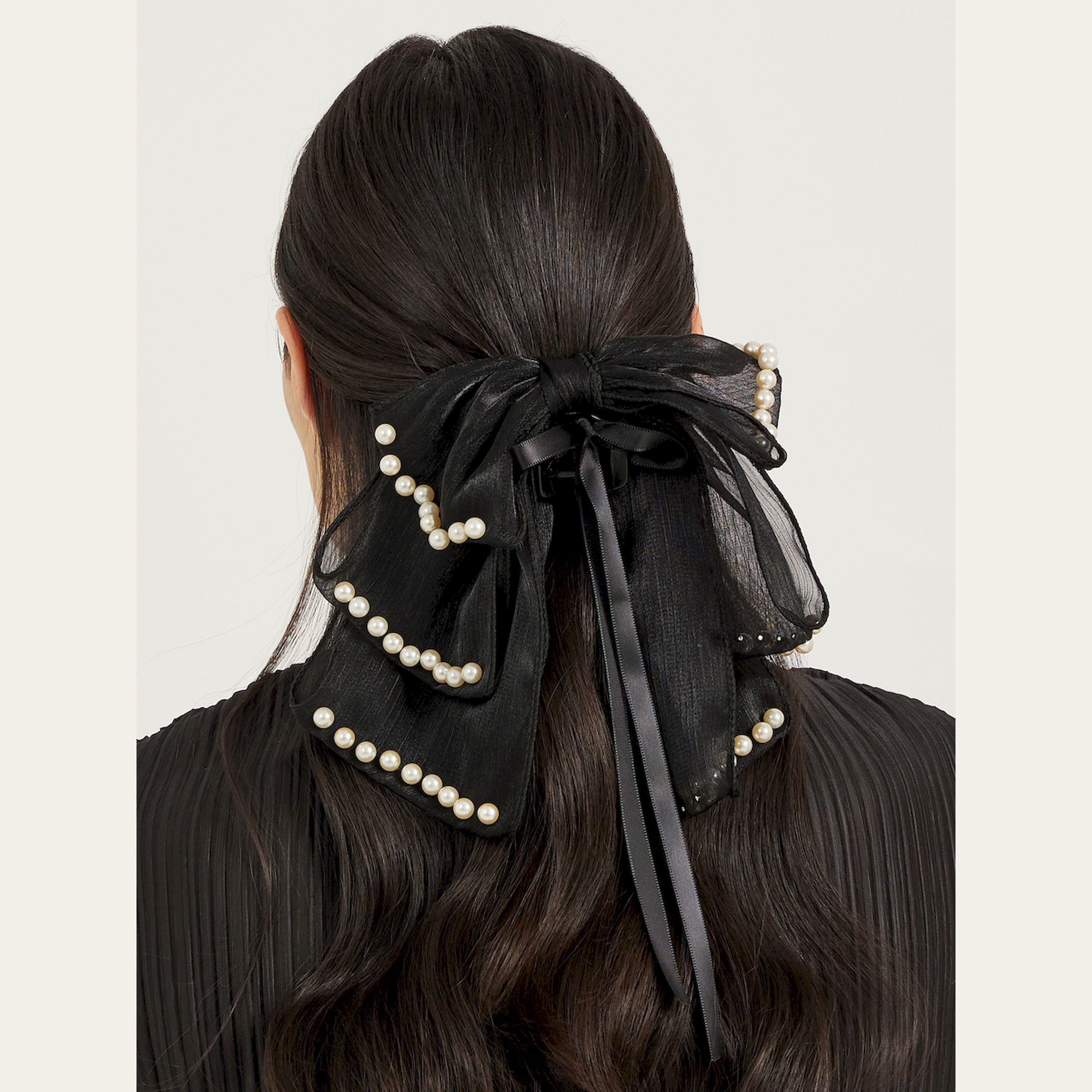 Styli Faux Pearl Embellished Claw Clip-women-hairaccessories-clips-image-2