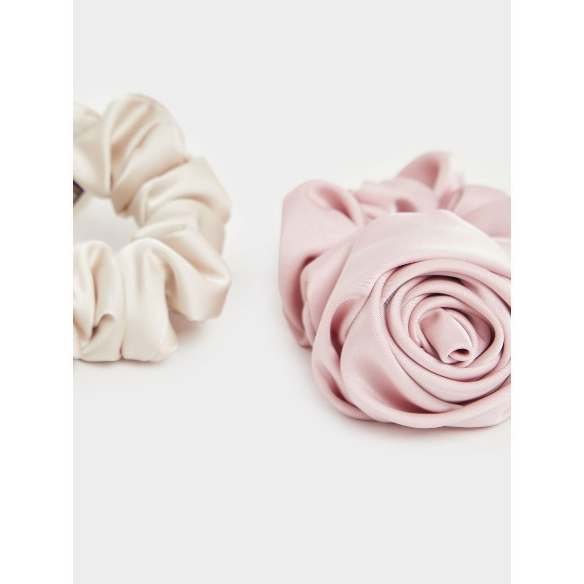 مجموعة من 2 ربطة سكرانشي سادة-women-hairaccessories-bands-image-4