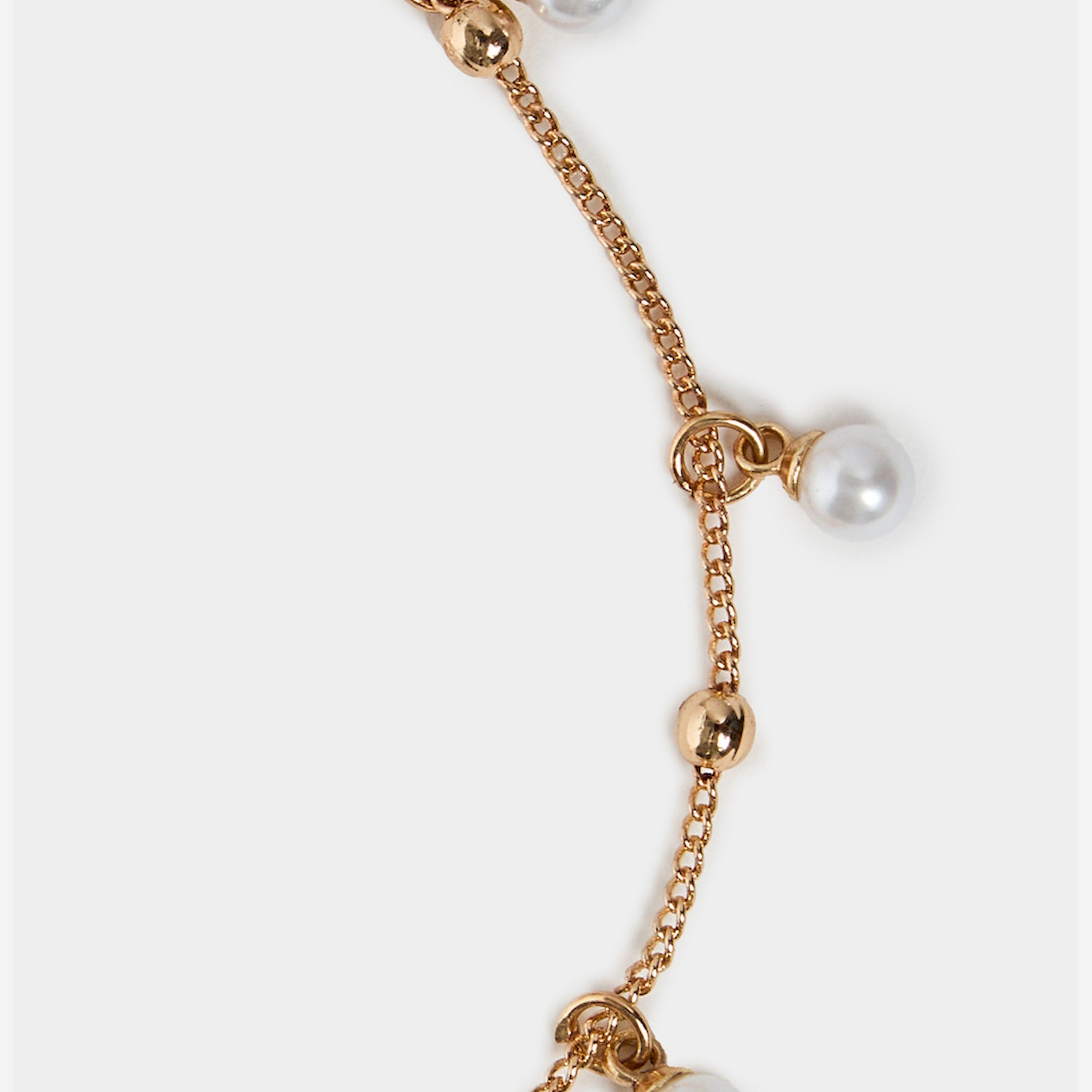 ستايلي - طقم من 3 قطع - خلخال بتعليقات مع مشبك إغلاق-women-watchesandjewellery-jewellery-anklets-image-2