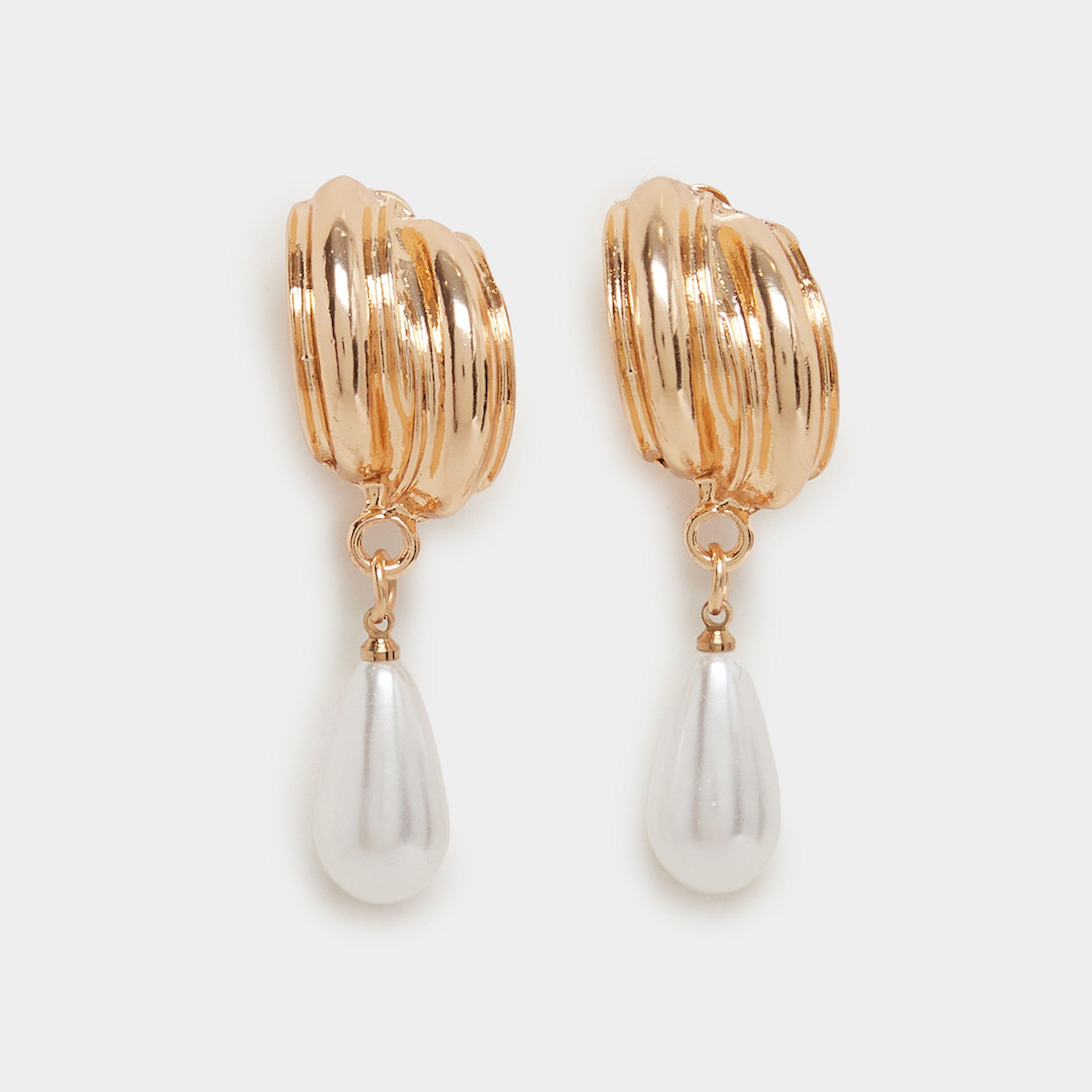 ستايلي - أقراط متدلية من اللؤلؤ-women-watchesandjewellery-jewellery-earrings-image-1