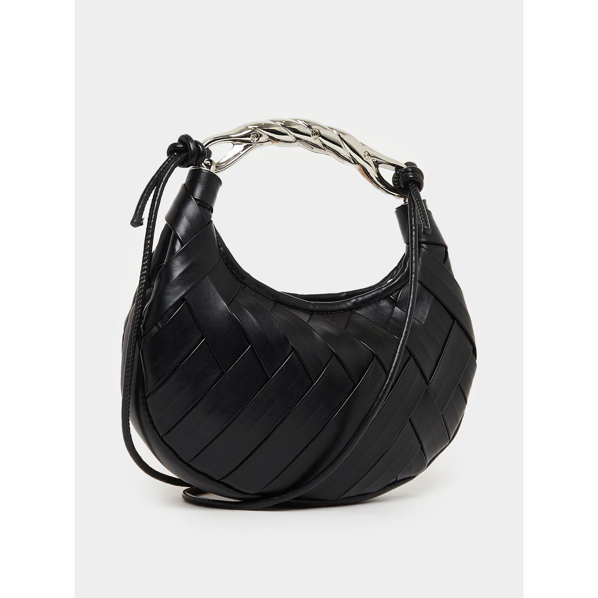 شنطة يد بتفاصيل مضفرة ومقبض يد براق-women-bagsandwallets-handbags-image-6