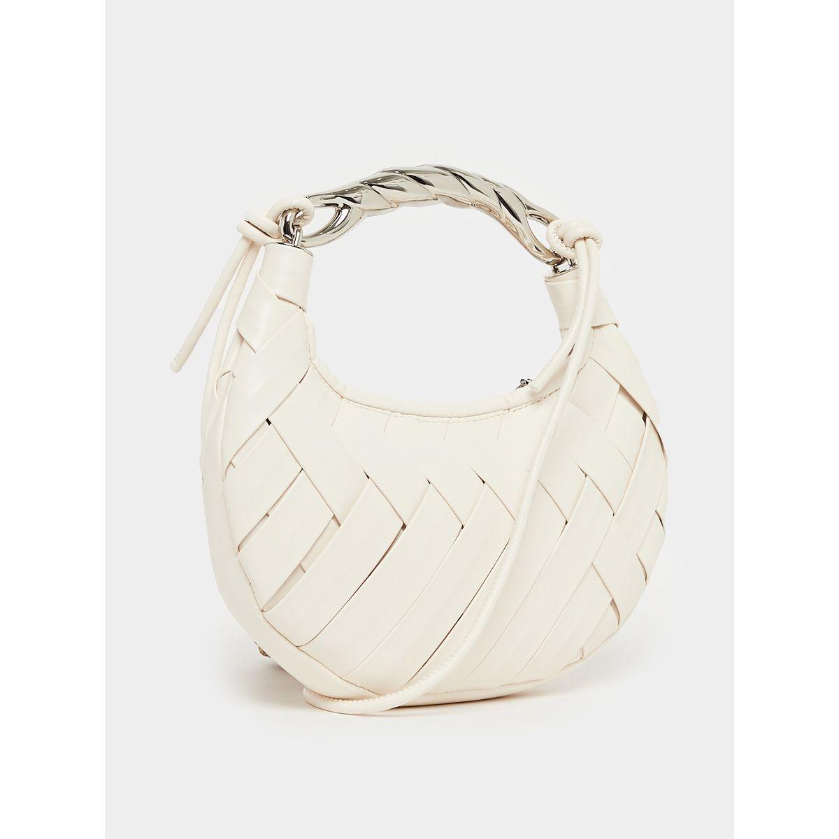 Braided Handbag with Metallic Handle-women-bagsandwallets-handbags-image-1