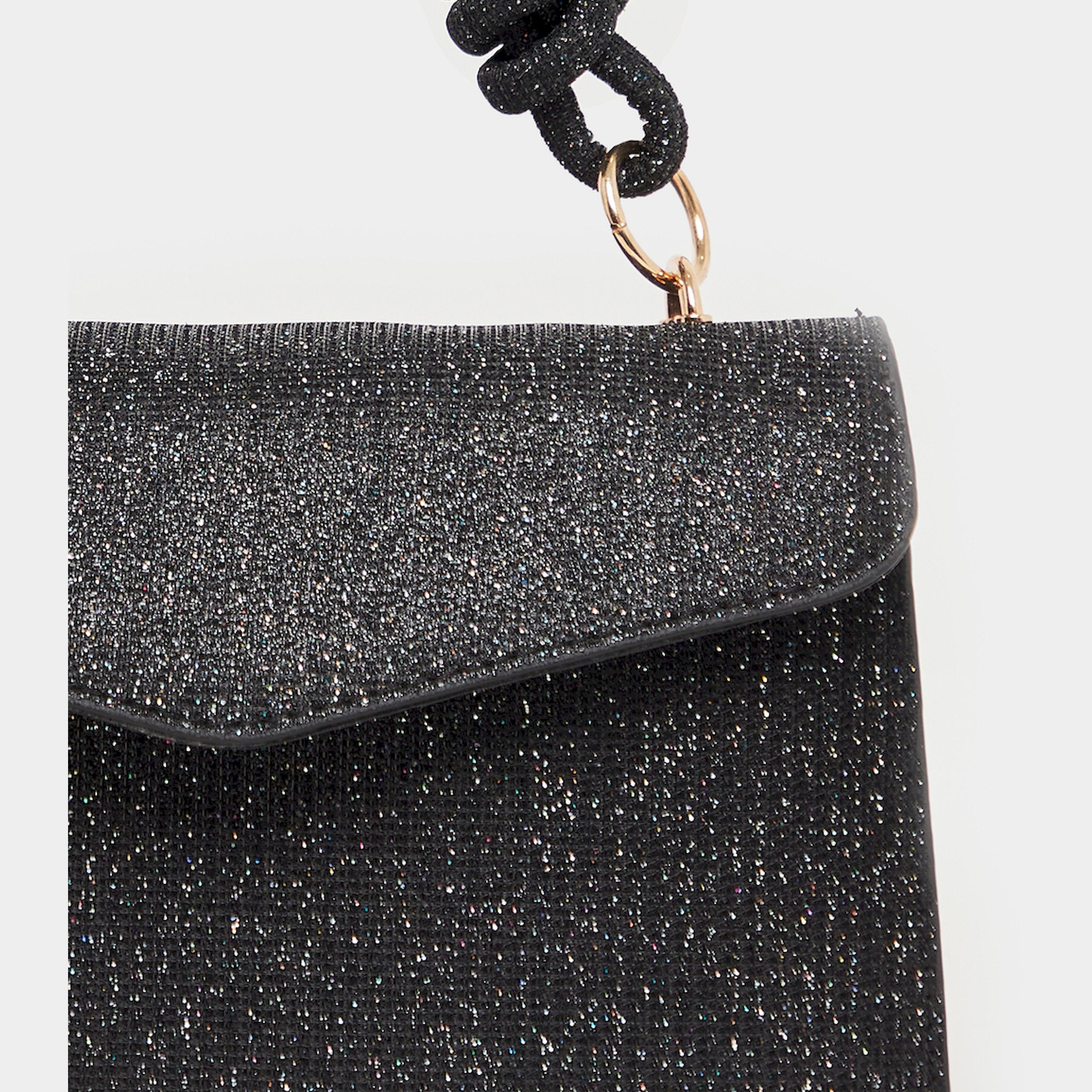 Styli Glittered Look Handbag With Detachable Strap-women-bagsandwallets-handbags-image-5