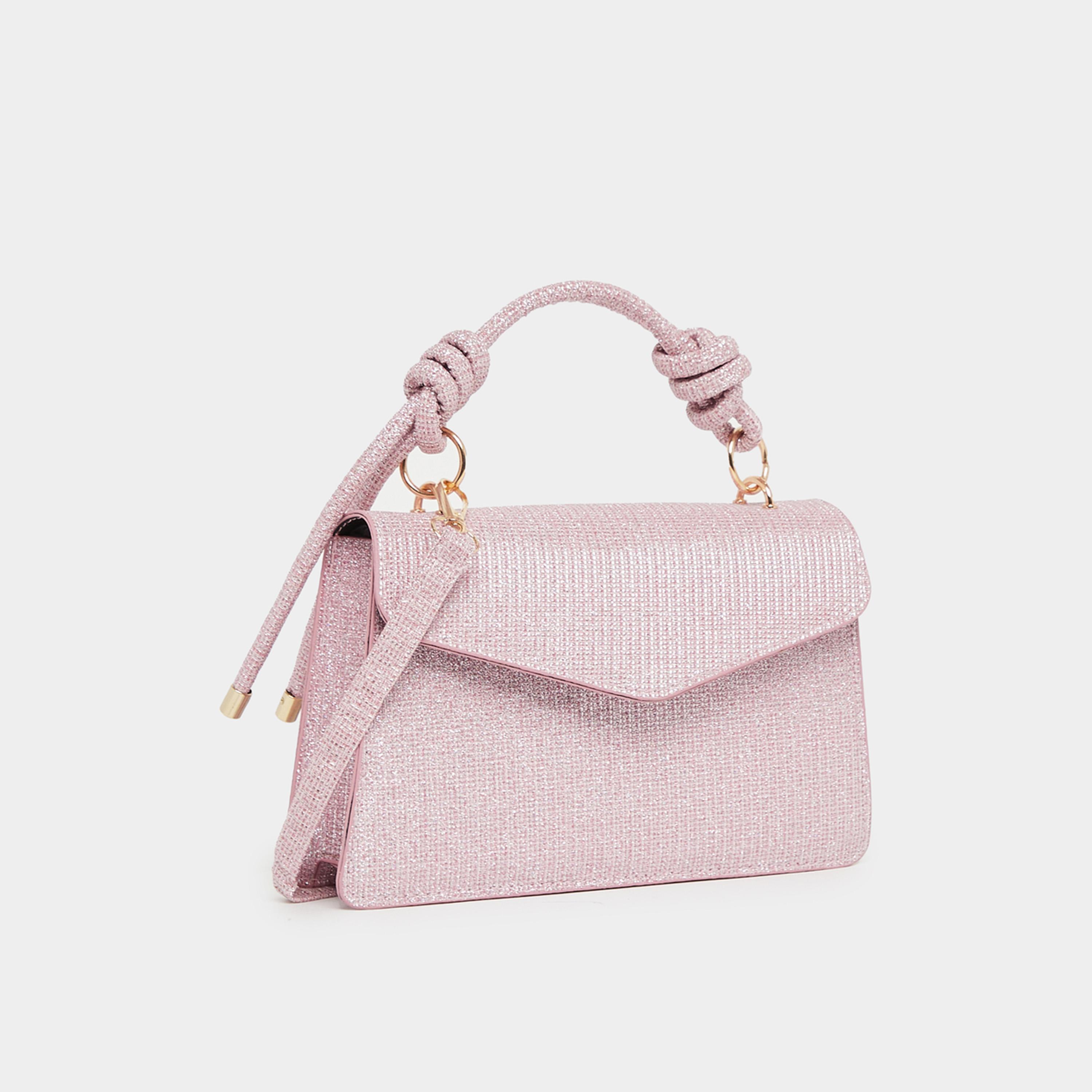 Styli Glittered Look Handbag With Detachable Strap-women-bagsandwallets-handbags-image-1