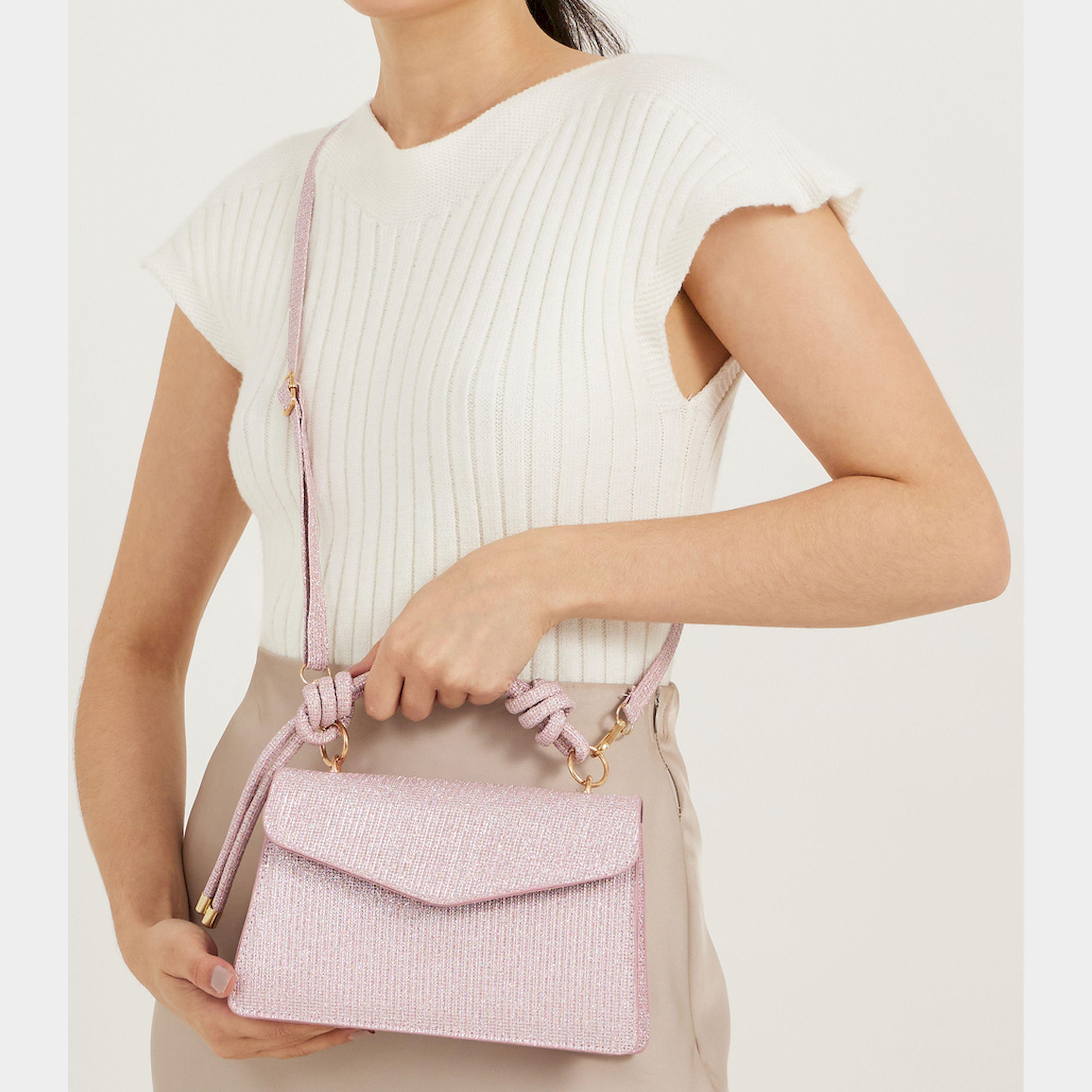 Styli Glittered Look Handbag With Detachable Strap-women-bagsandwallets-handbags-image-2