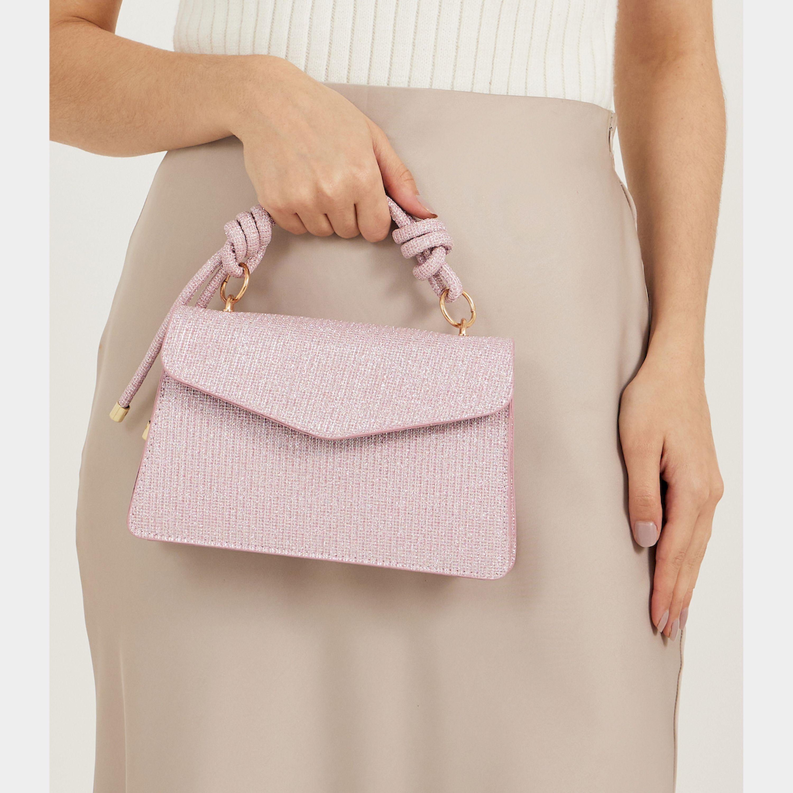 Styli Glittered Look Handbag With Detachable Strap-women-bagsandwallets-handbags-image-3