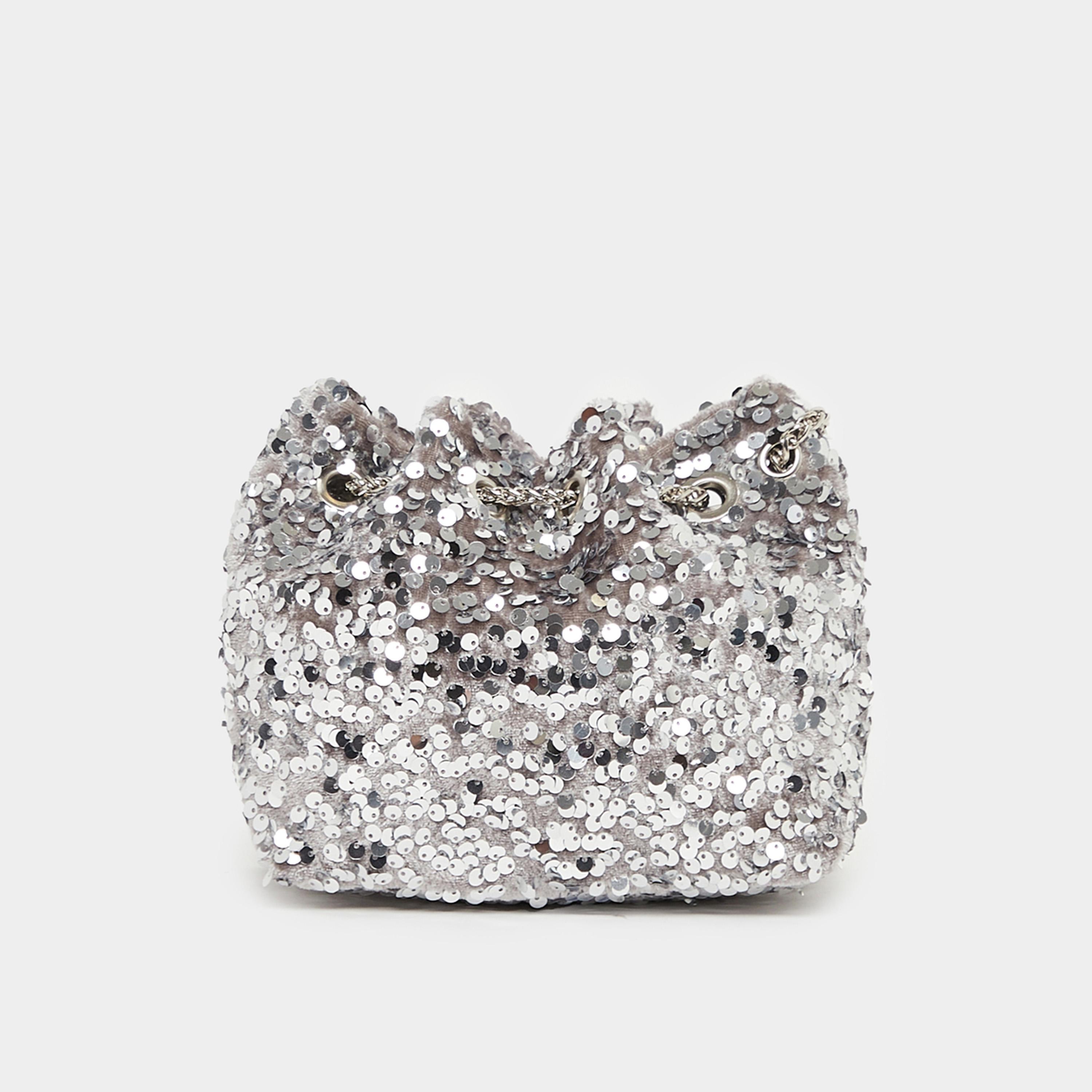Styli Sequin Embellished Shoulder Bag With Chain Strap-women-bagsandwallets-handbags-image-4