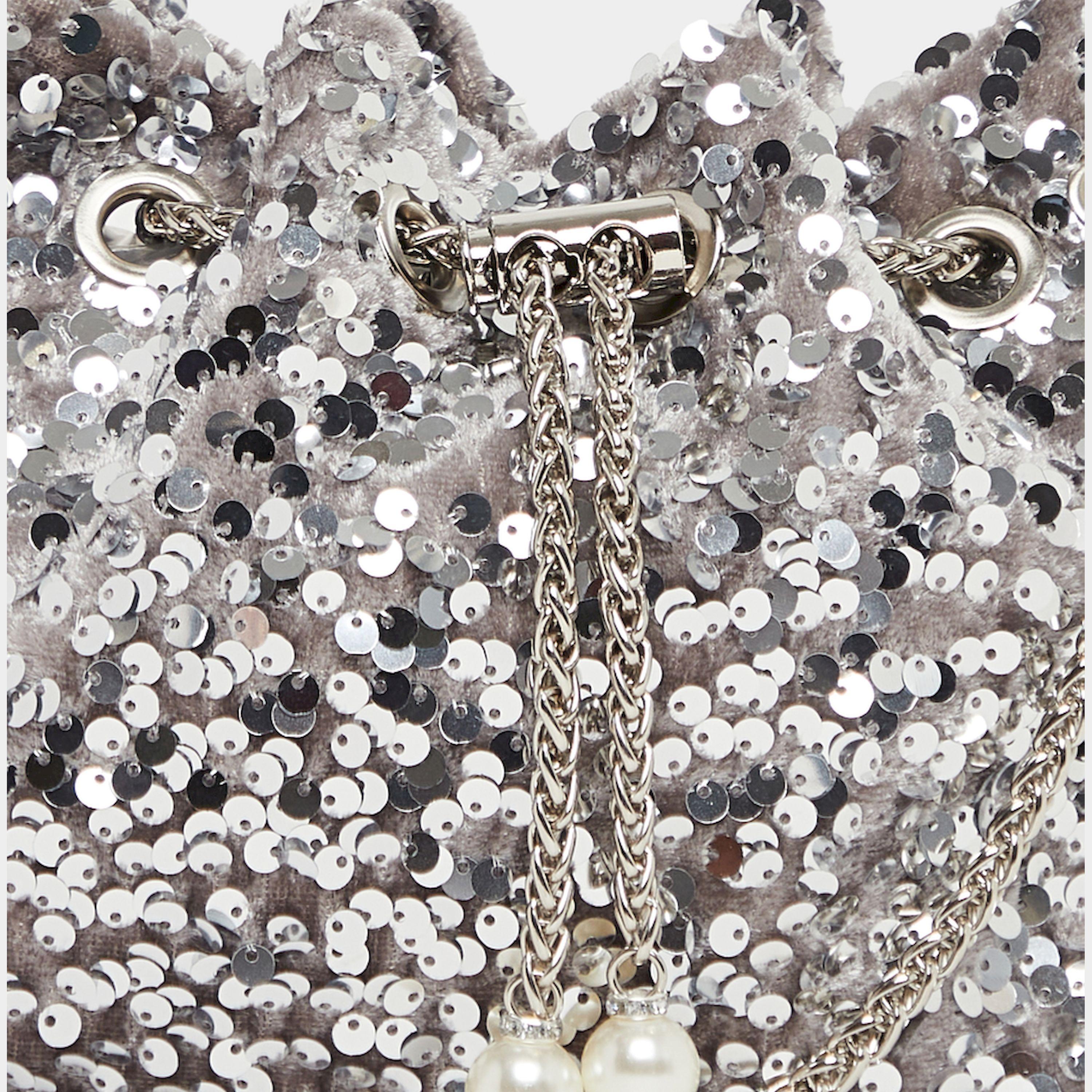 Styli Sequin Embellished Shoulder Bag With Chain Strap-women-bagsandwallets-handbags-image-5