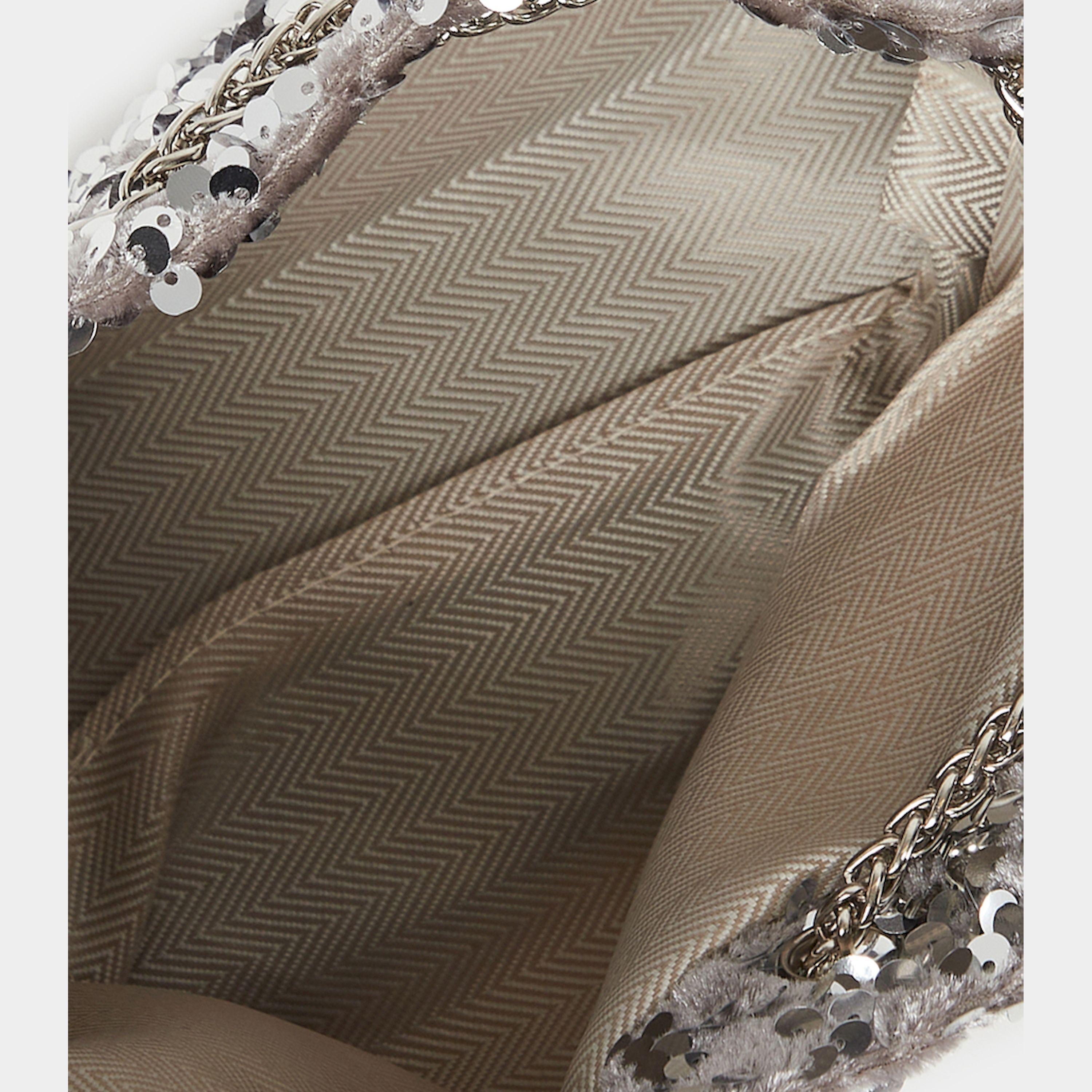 Styli Sequin Embellished Shoulder Bag With Chain Strap-women-bagsandwallets-handbags-image-6