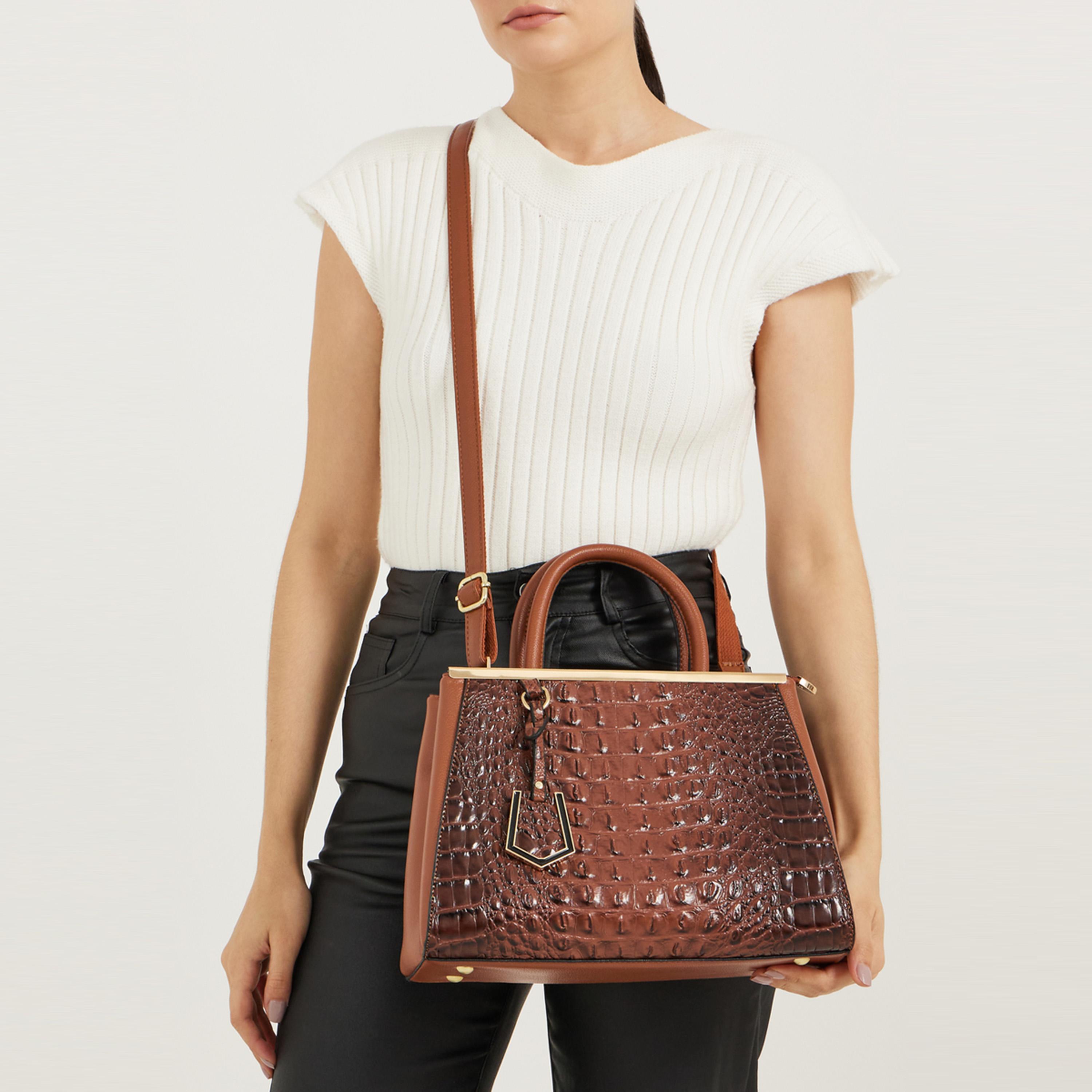 ستايلي - حقيبة يد بنقشة جلد التمساح مع إغلاق بسحاب-women-bagsandwallets-handbags-image-2