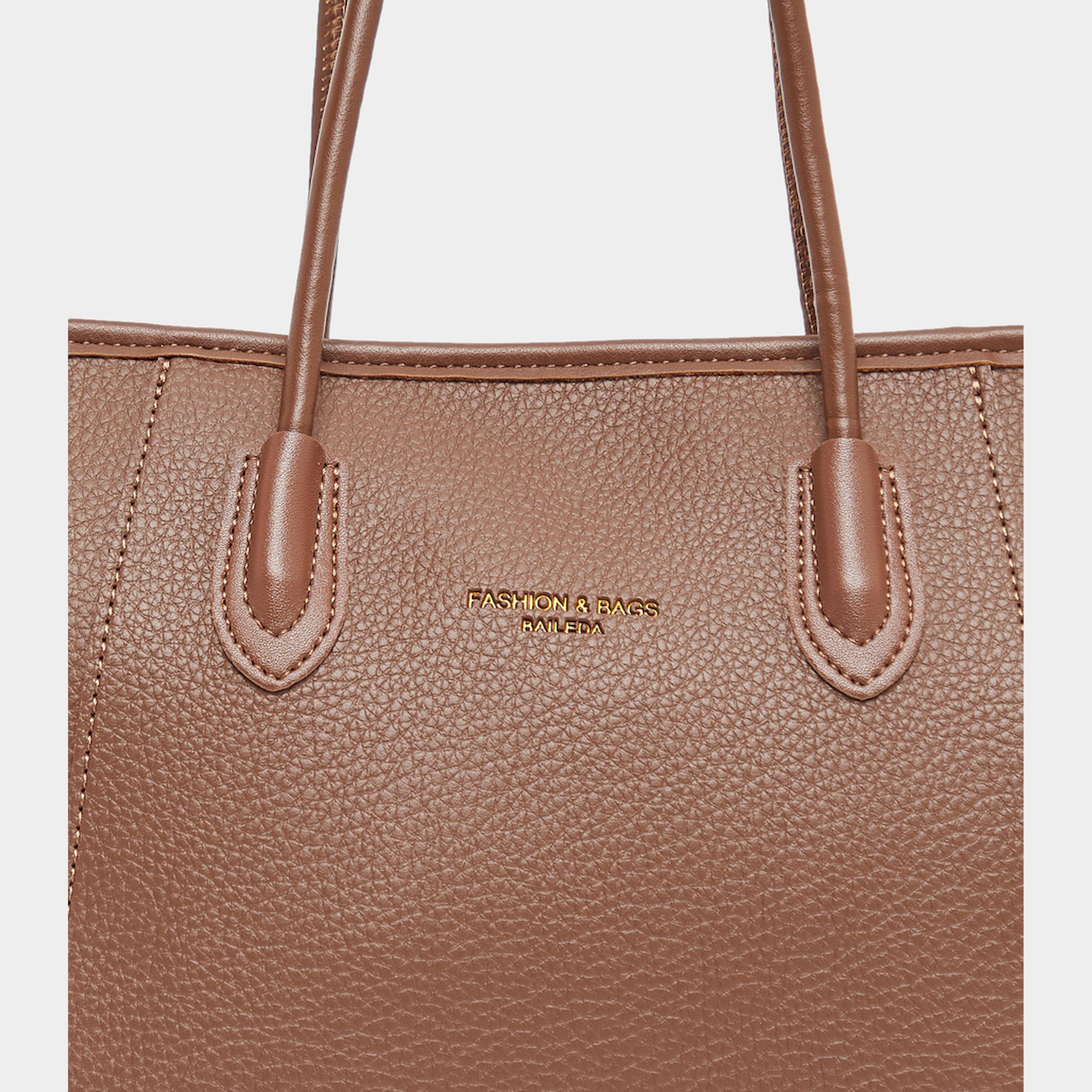 Styli Textured Shoulder Bag With Zip Closure-women-bagsandwallets-handbags-image-5