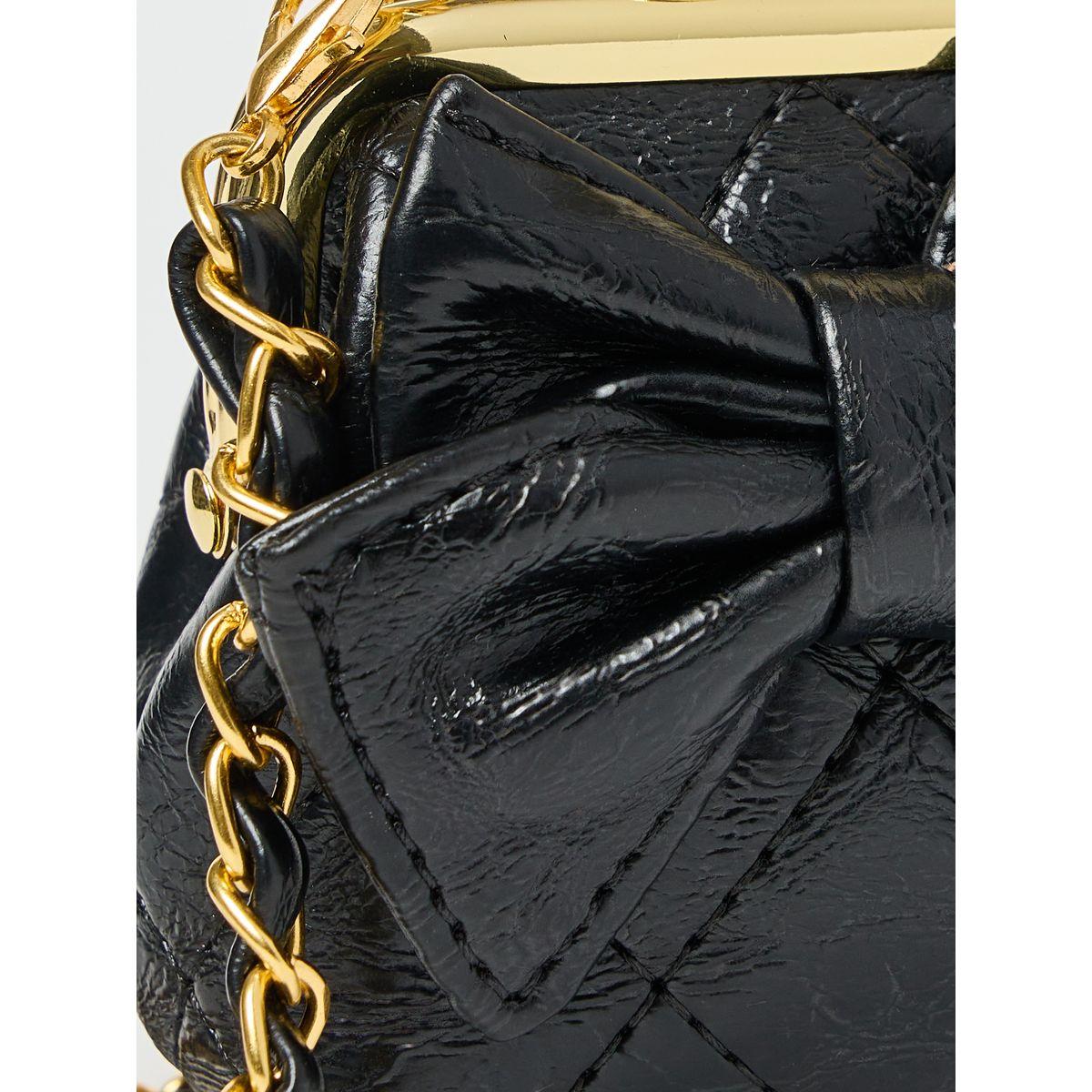 Bow Accent Crossbody Bag with Chain Strap-women-bagsandwallets-handbags-image-4