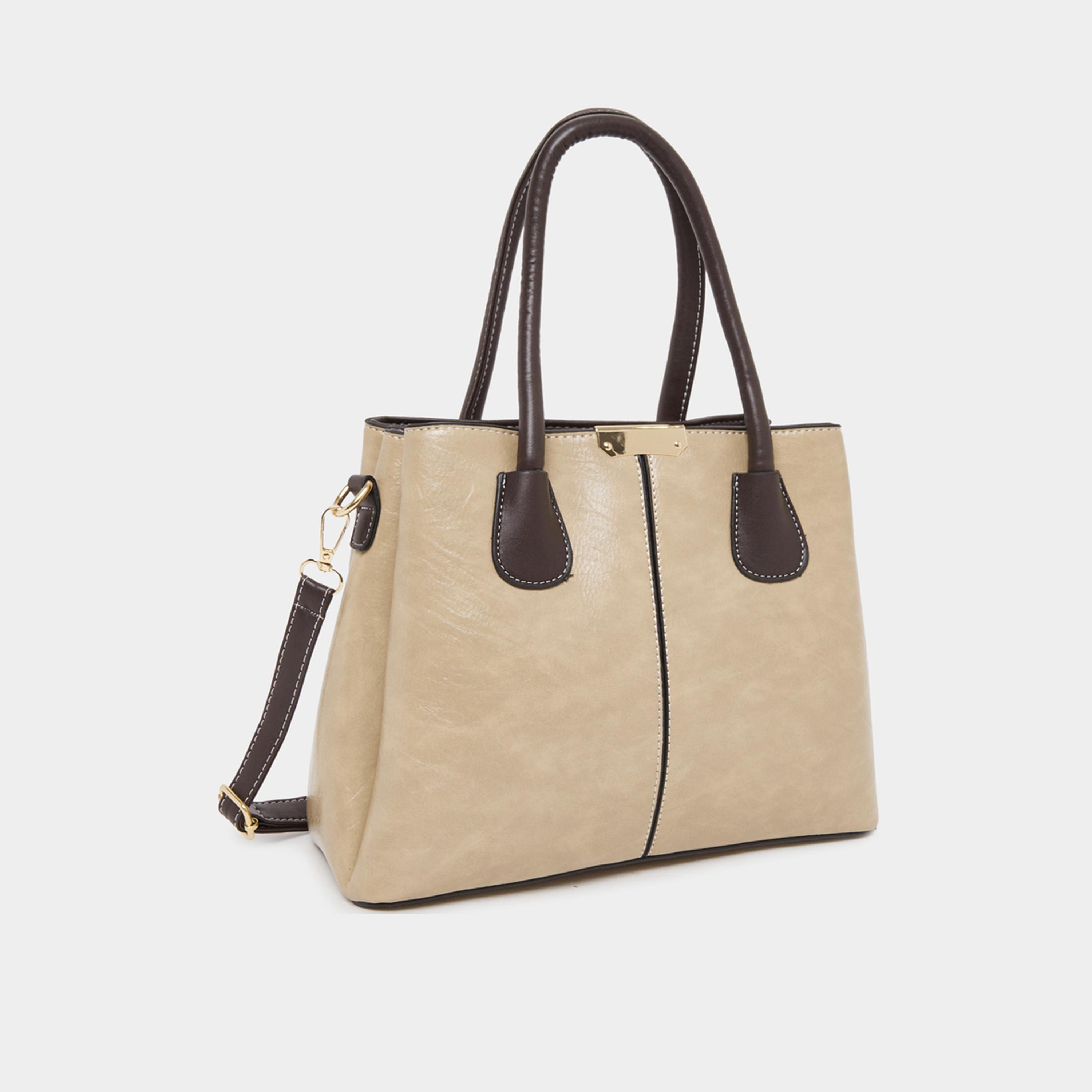 ستايلي - طقم من 3 قطع - حقيبة يد برقعة معدنية مع محفظة وحامل بطاقات-women-bagsandwallets-handbags-image-4